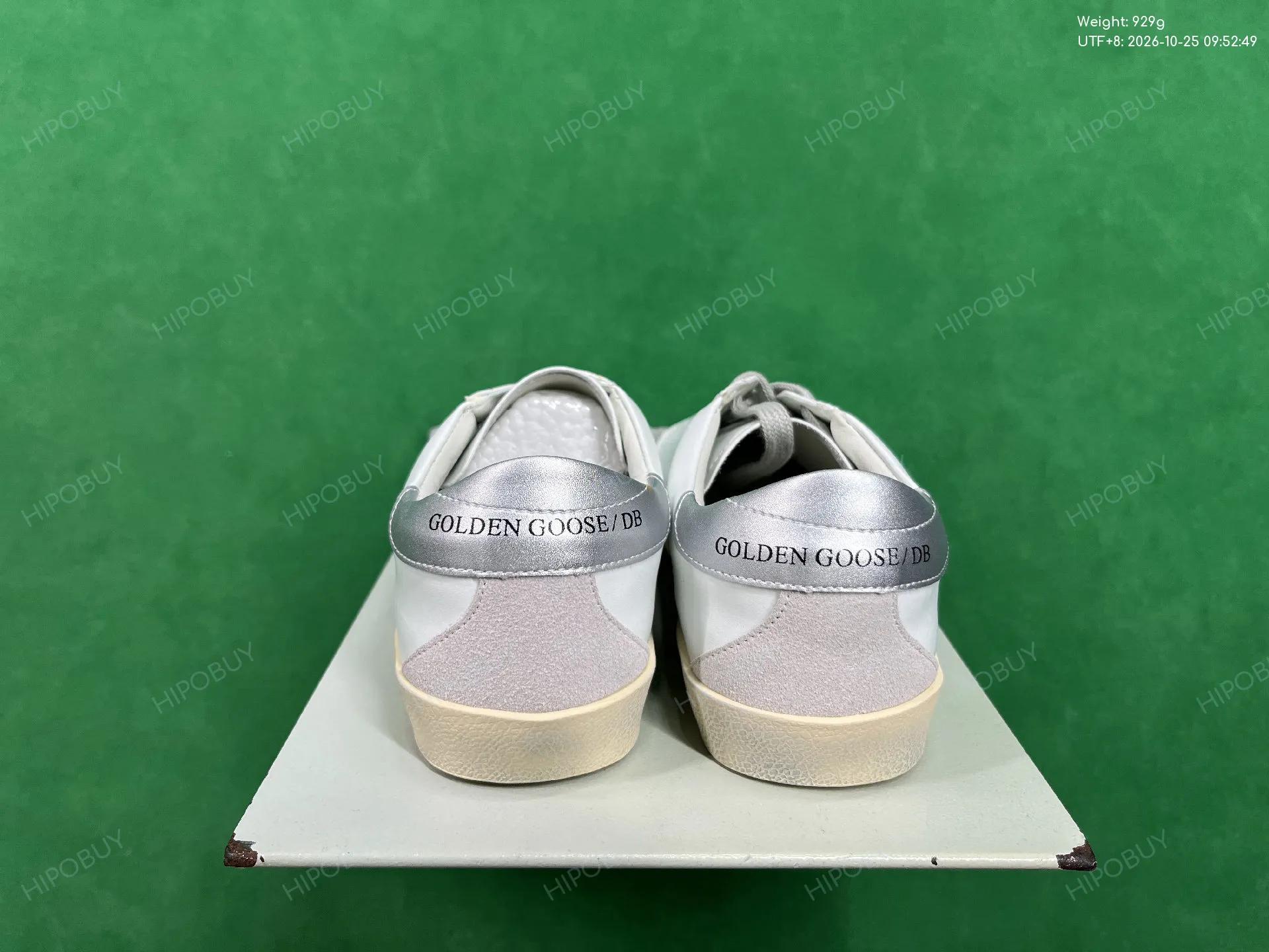 Foto QC 3 de Golden Goose Superstar Low White Pink Glitter Star Light Blue