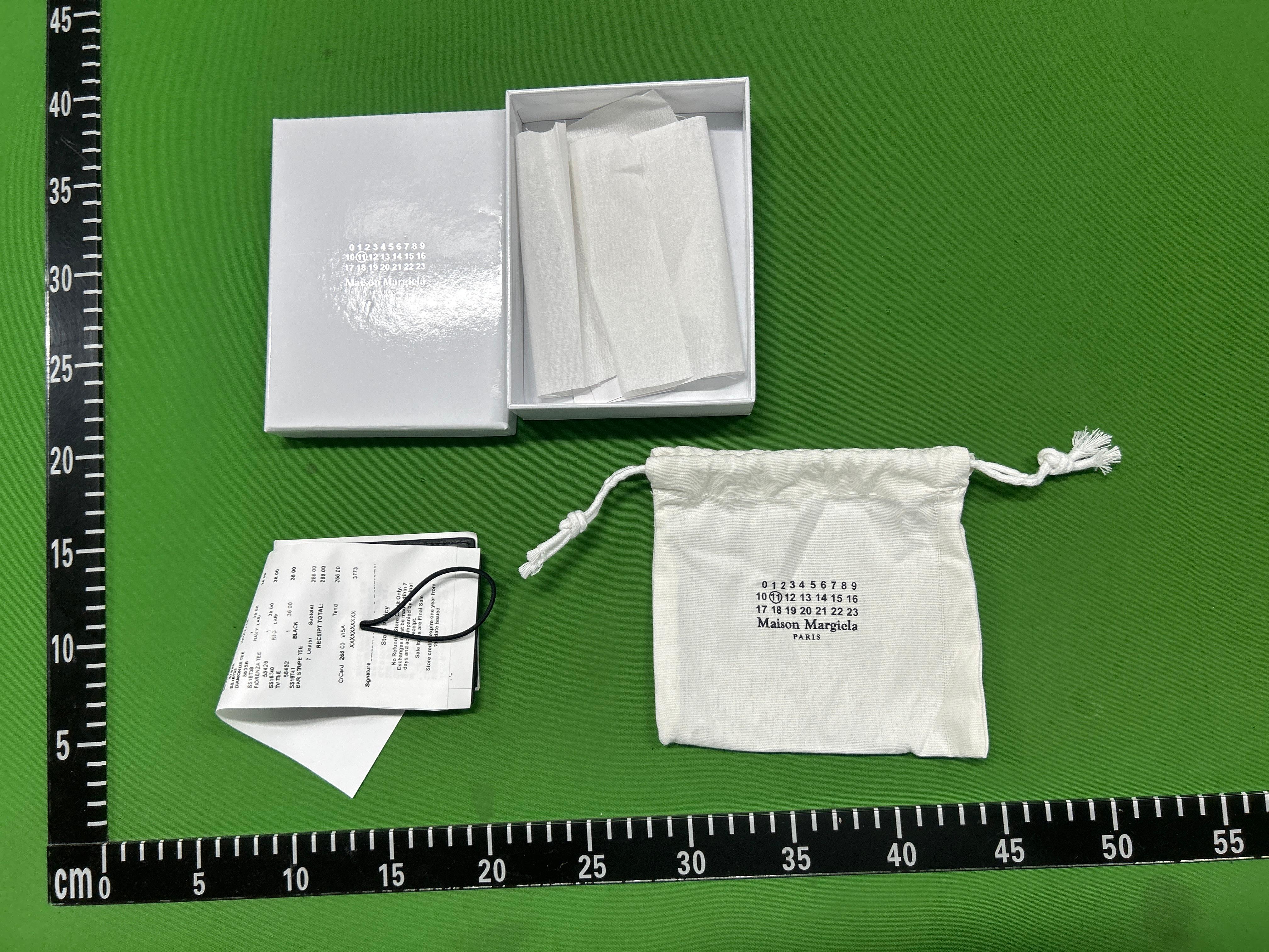 Foto QC 6 de Maison Margiela 11 Dollar Bill Receipt Wallet Printed Leather Multicolor