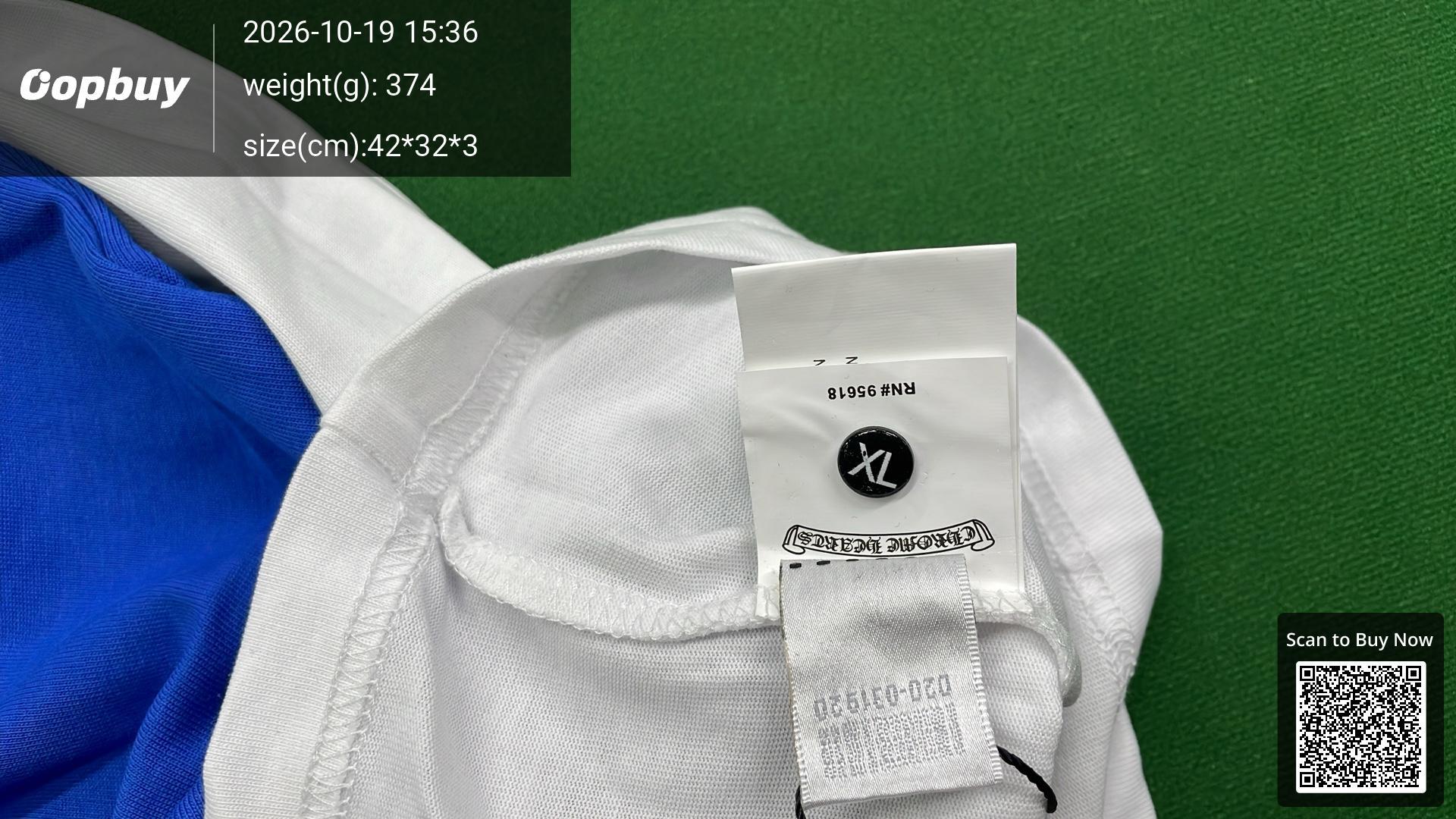 Foto QC 5 de Chrome Hearts T-shirt Floral Horseshoe Long-Sleeve White