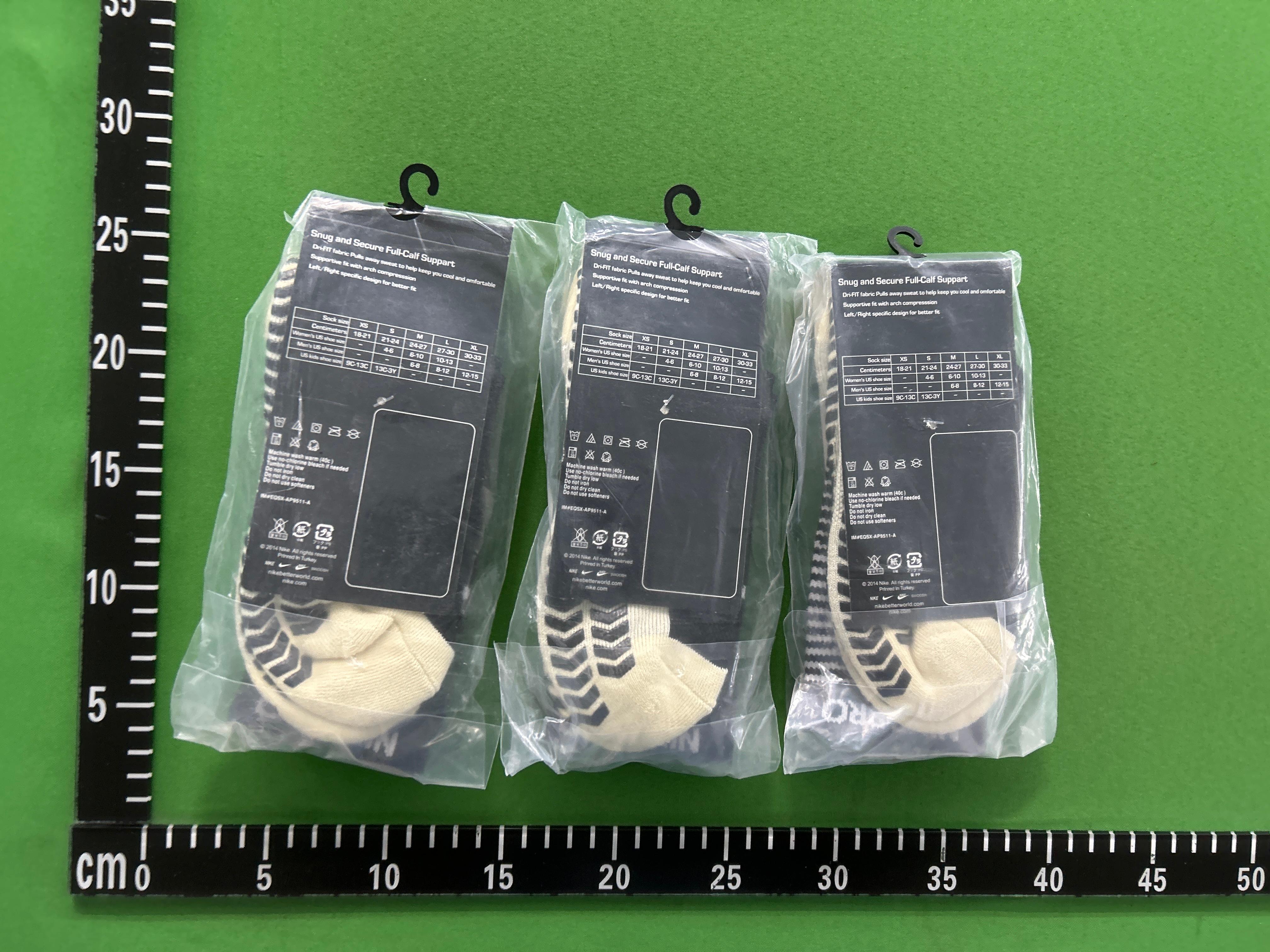 Foto QC 2 de Nike Pro Crew Socks Anti-Slip Cushioned White Black
