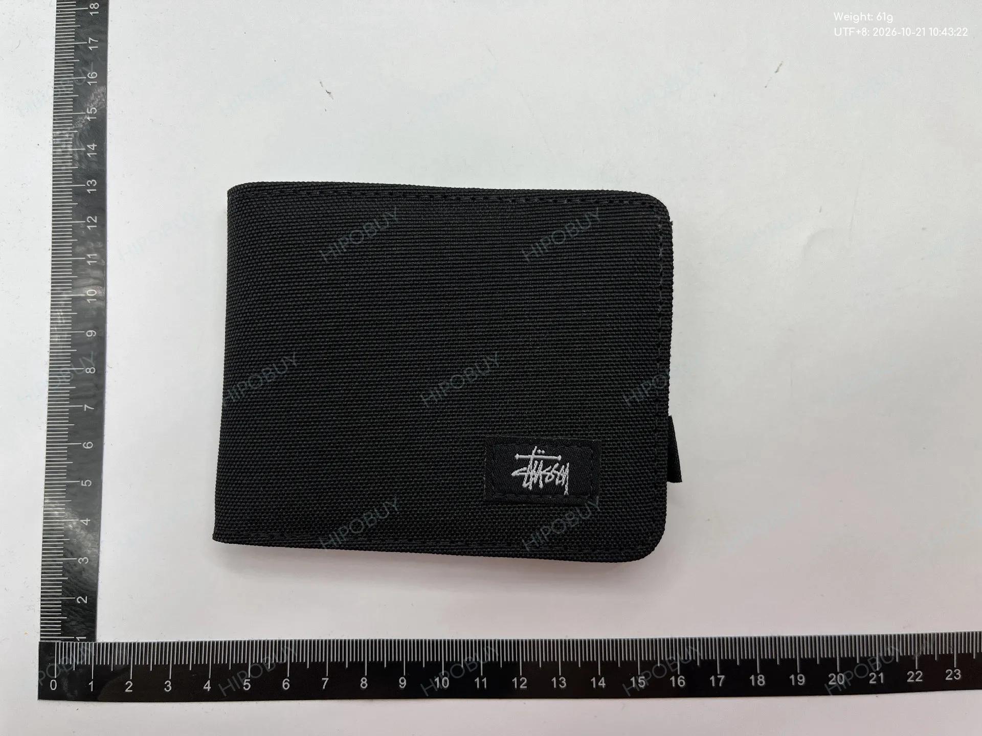 Foto QC 1 de Stussy Stock Wallet Canvas Black
