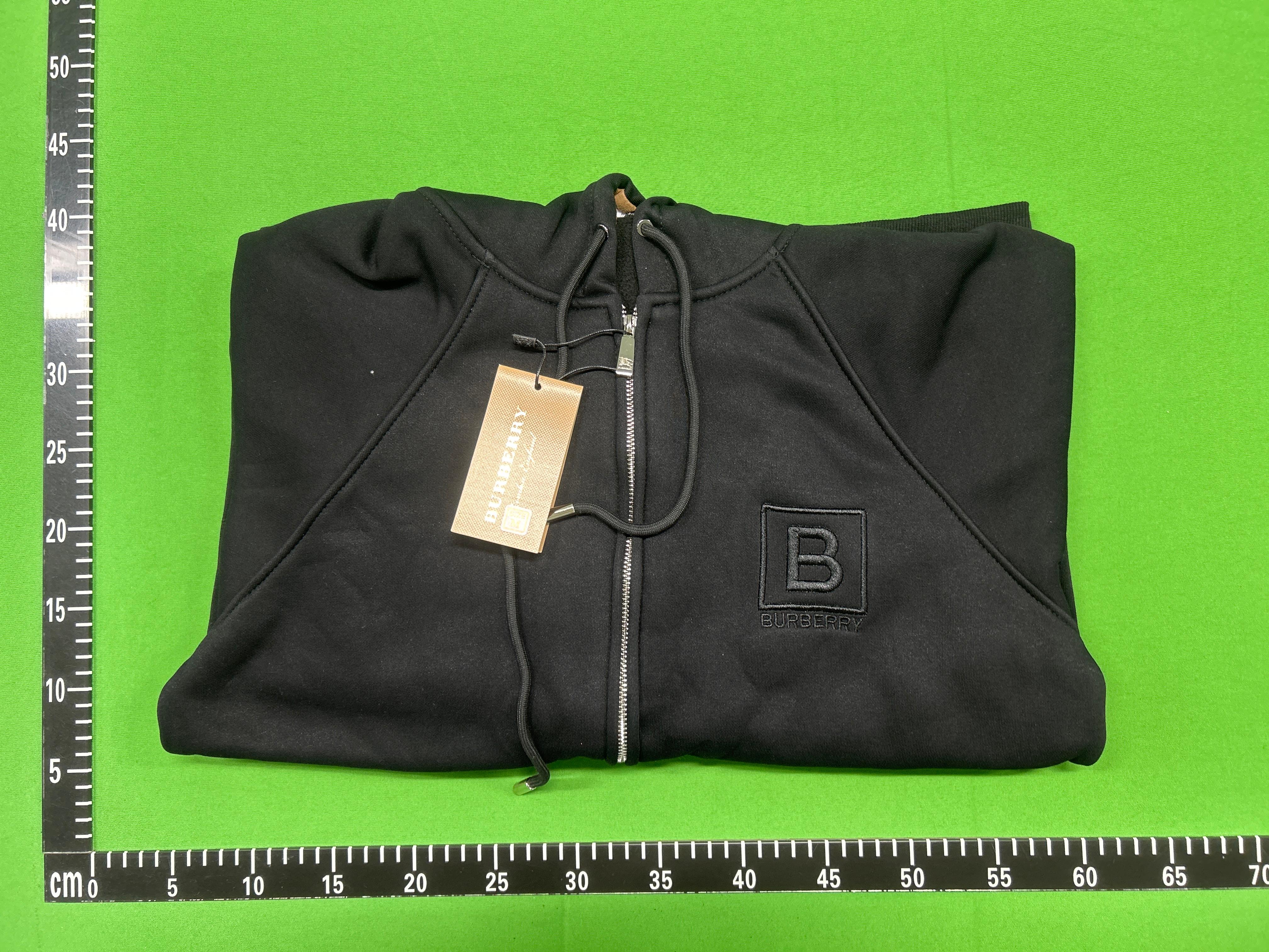 Foto QC 6 de Burberry Hoodie Vintage Check Lined Zip Up Black