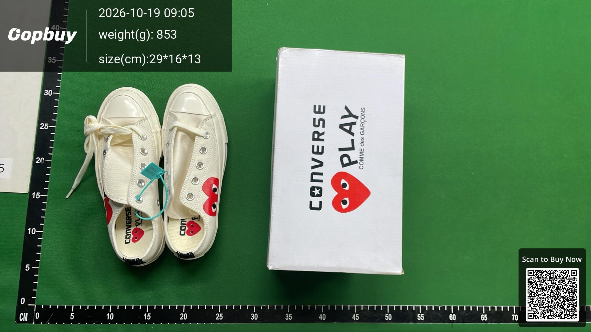 Foto QC 1 de Converse Chuck Taylor All Star 70 Hi Comme des Garcons PLAY Black 150204C