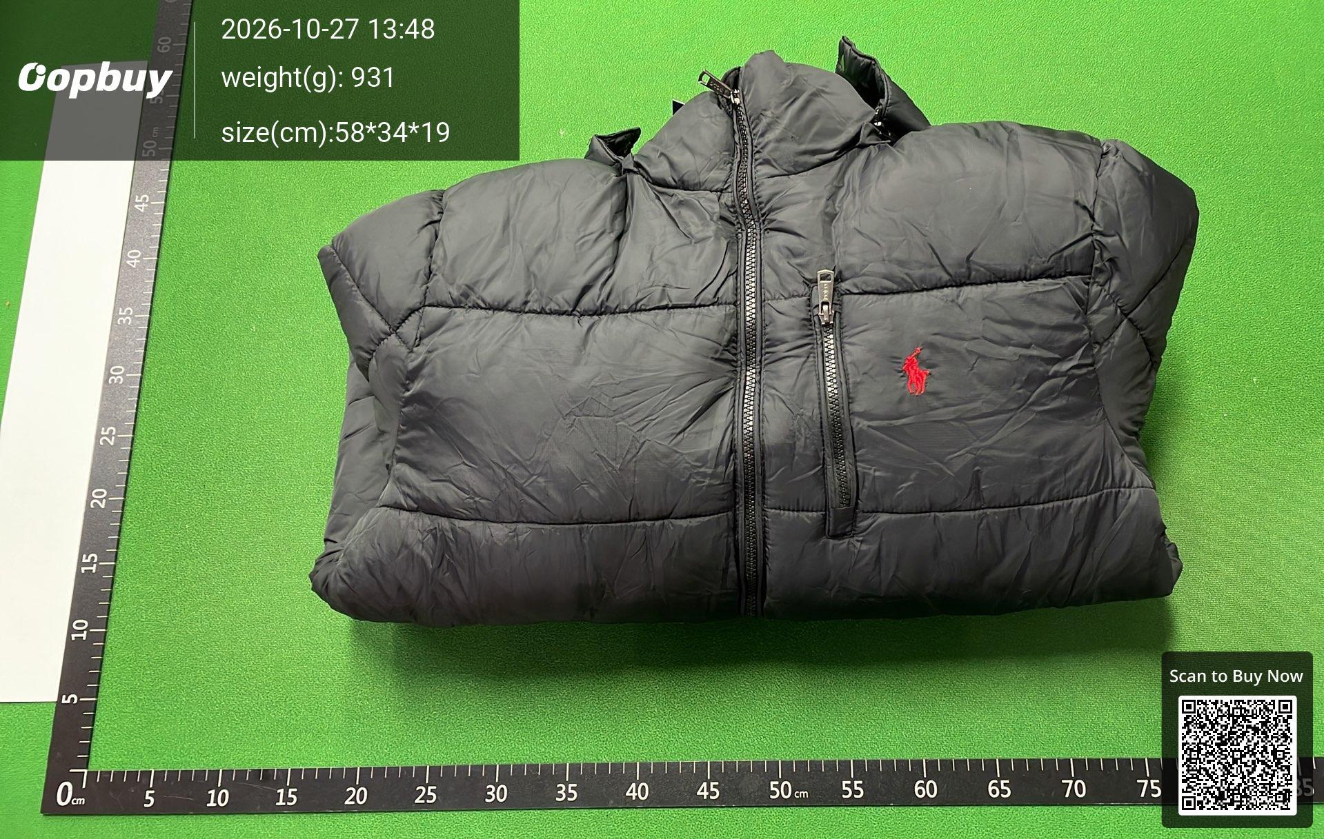 Foto QC 4 de Polo Ralph Lauren Puffer Jacket Detachable Hood Light Grey