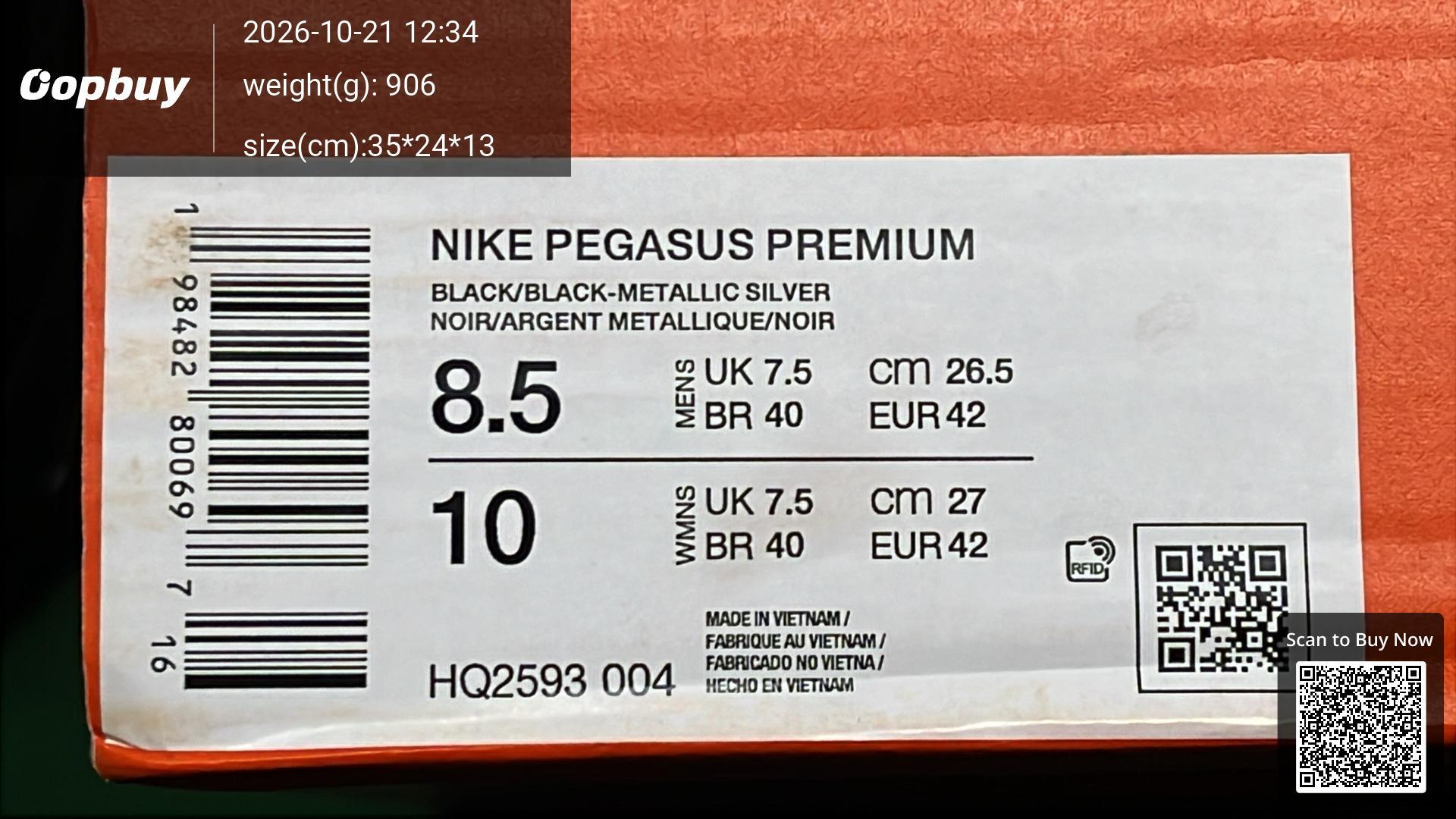Foto QC 2 de Nike Pegasus Premium ZoomMax White Black