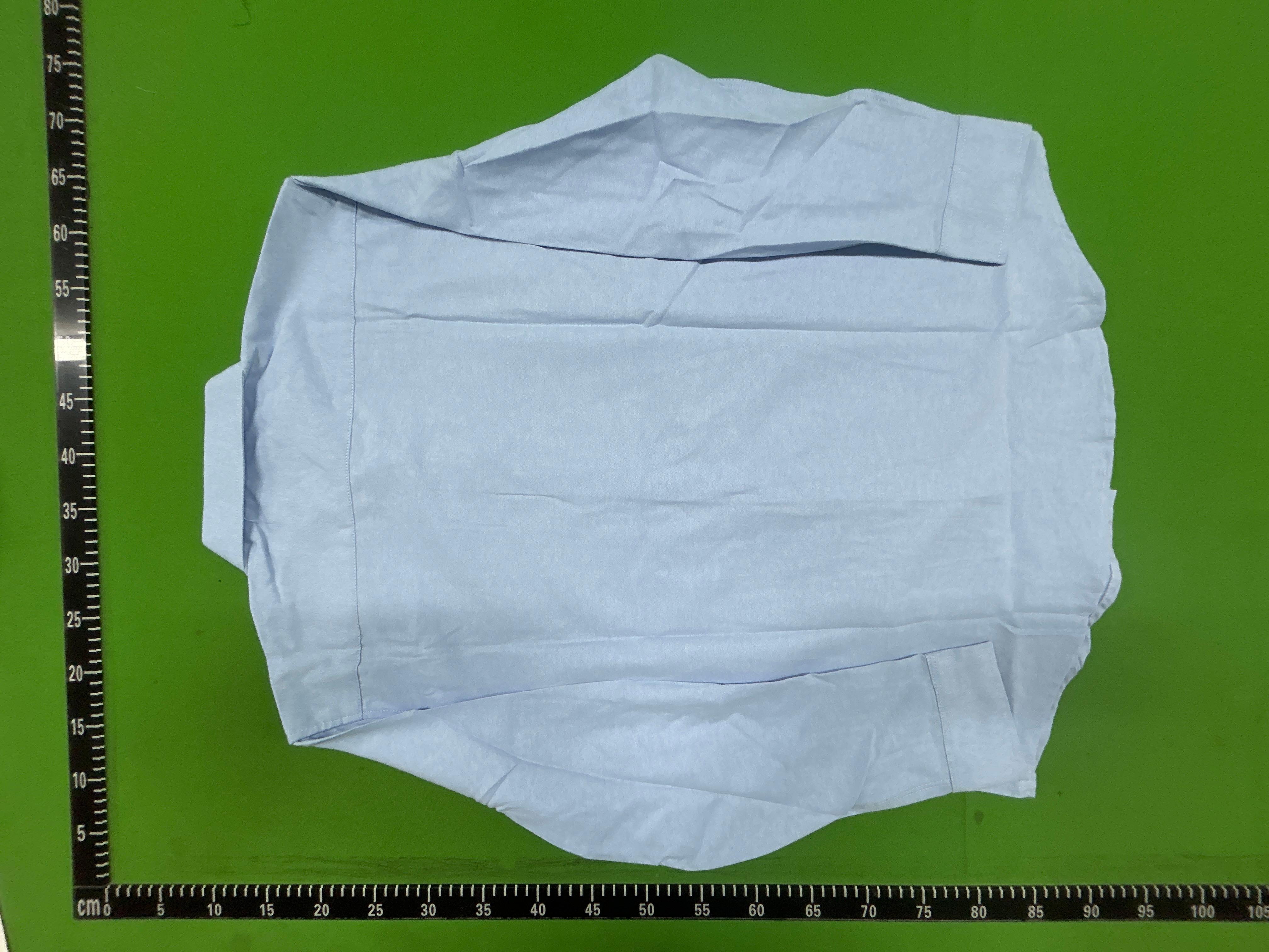 Foto QC 7 de AMI Paris Ami de Coeur Shirt Striped Button-Down Sky Blue/Natural White