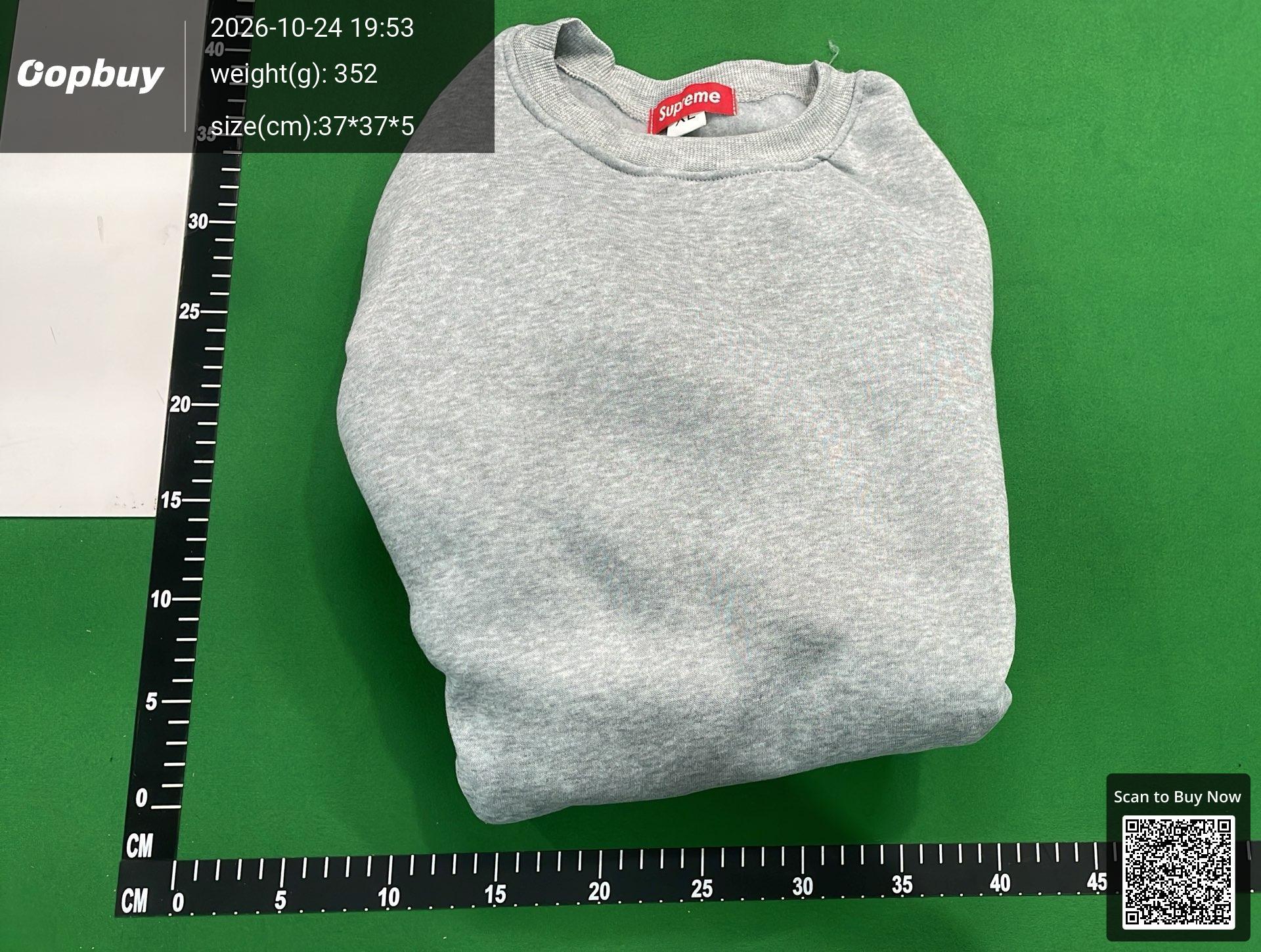 Foto QC 4 de Nike Supreme Arc Logo Crewneck Sweater Heather Grey