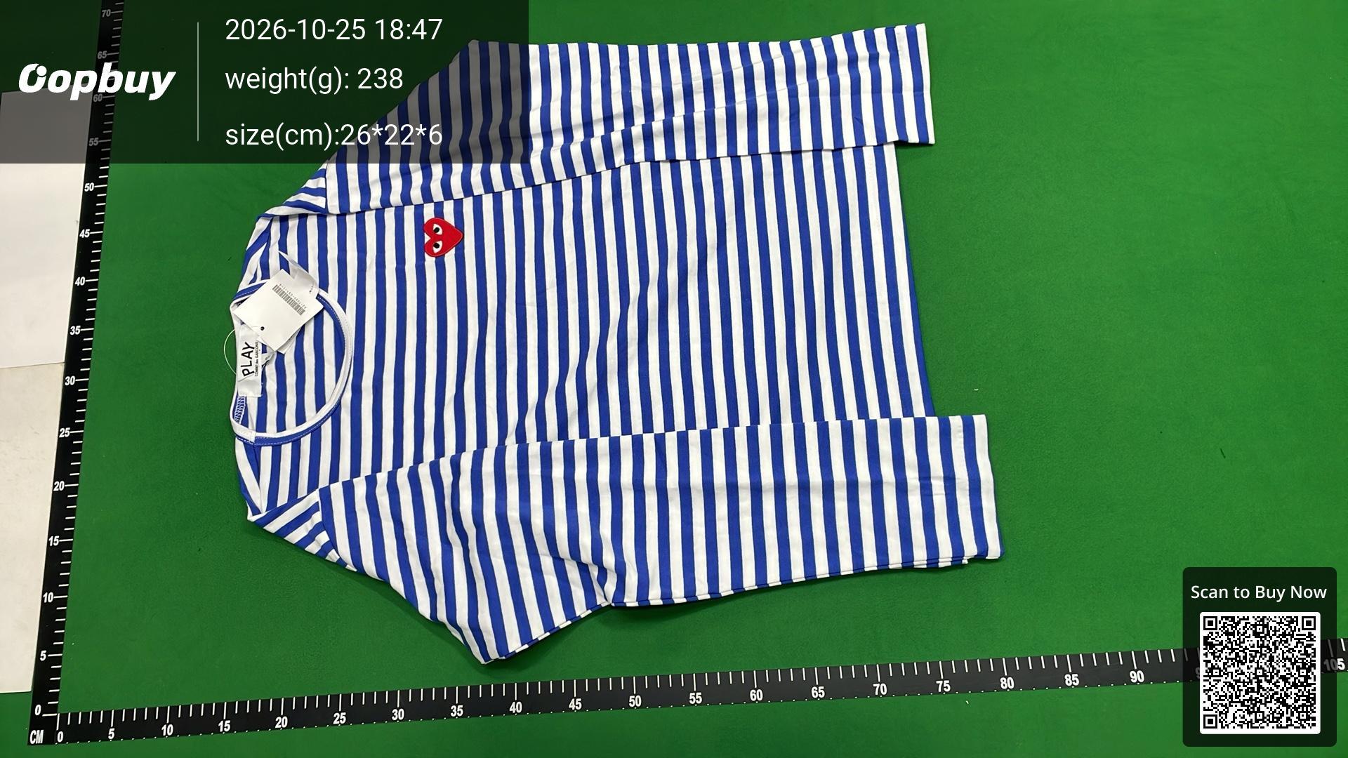 Foto QC 2 de Comme des Garçons Play T-shirt Long Sleeve Red Heart Black