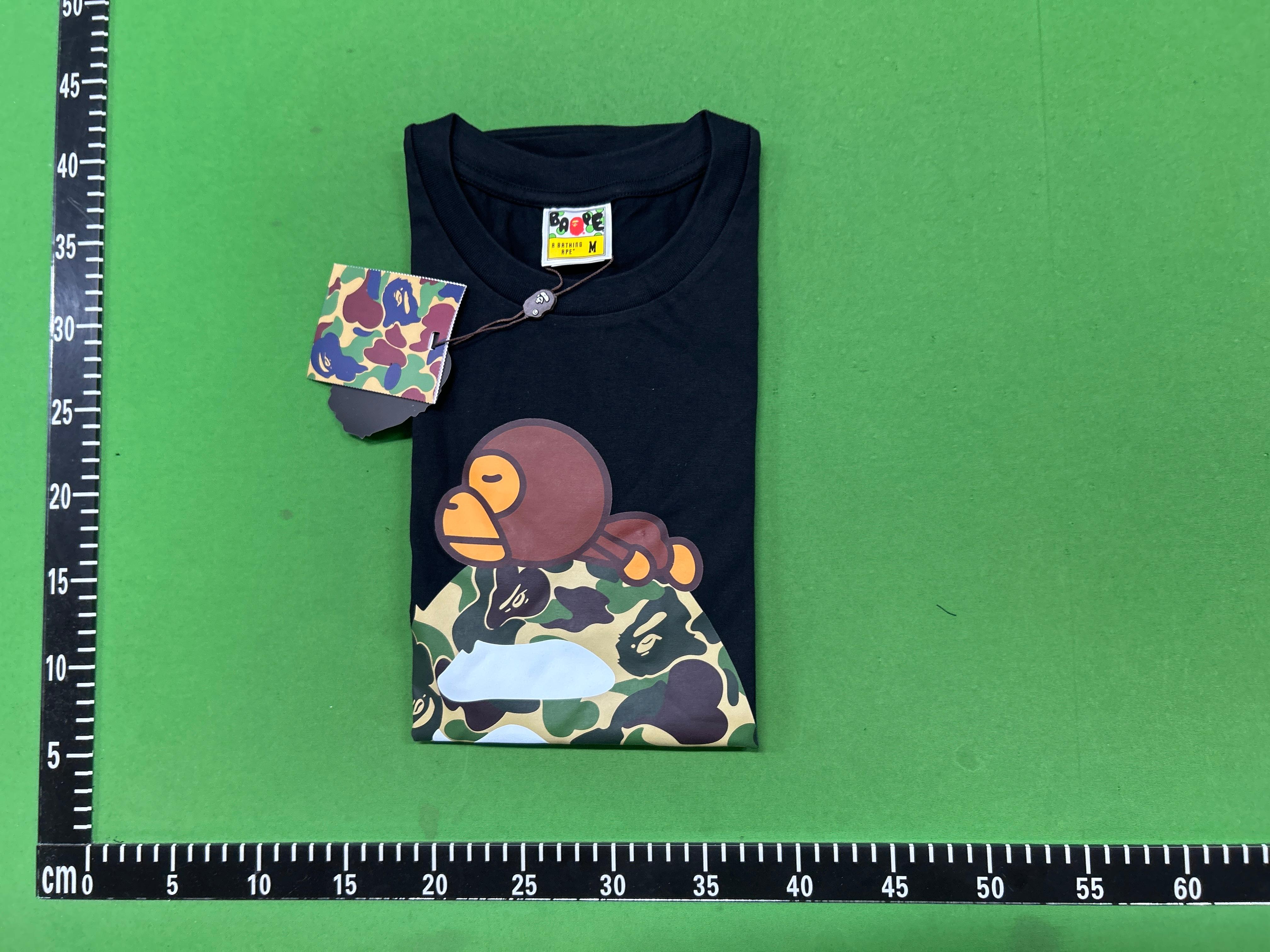 Foto QC 1 de BAPE ABC Camo Tee Side Big Ape Head Navy