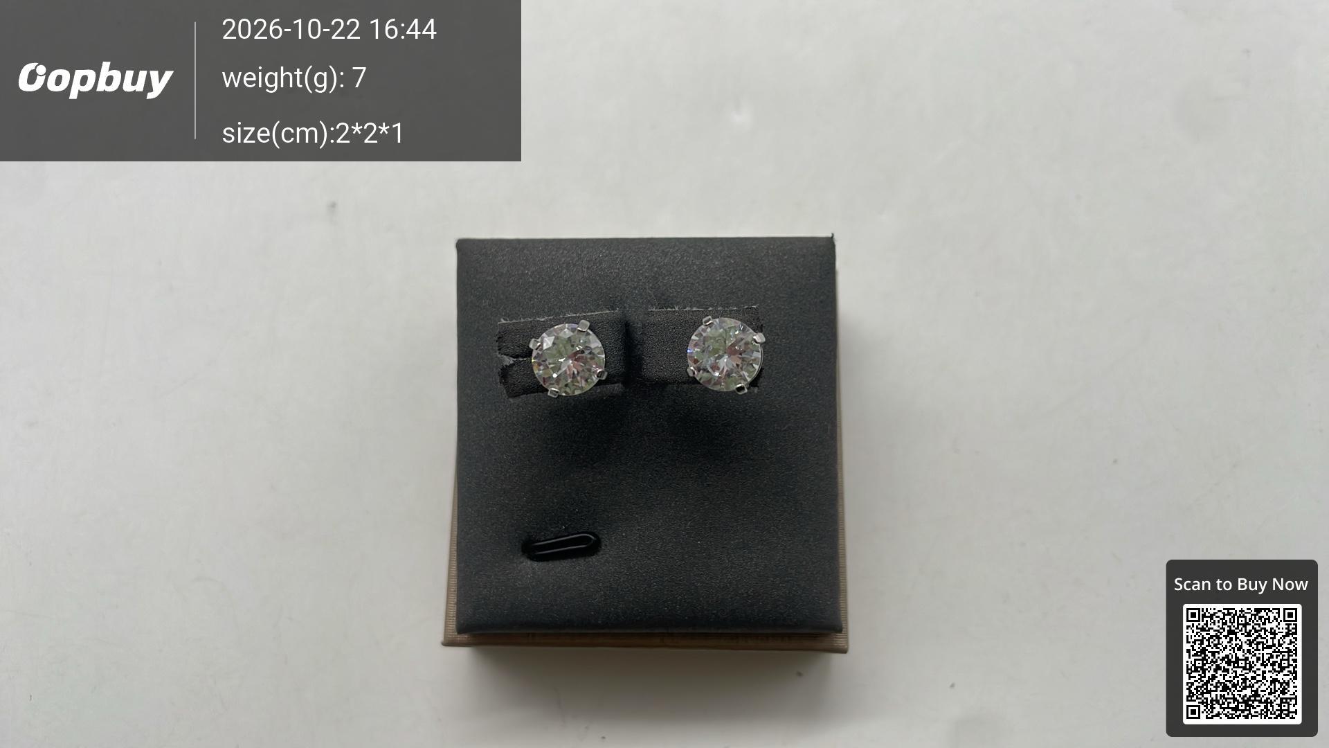 Foto QC 3 de Other Magnetic Earrings Metal Zircon Silver