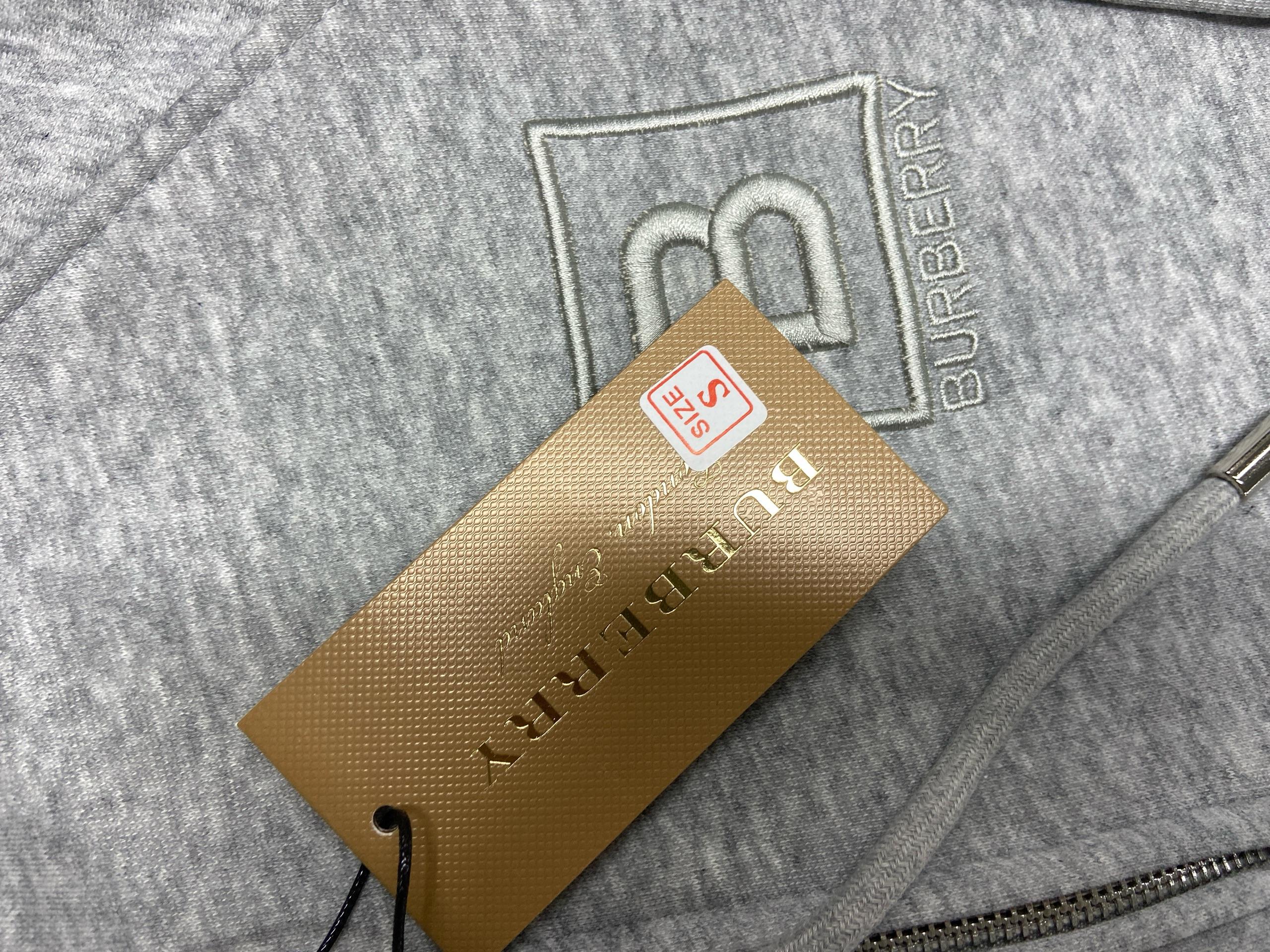 Foto QC 1 de Burberry Hoodie Vintage Check Lined Zip Up Black