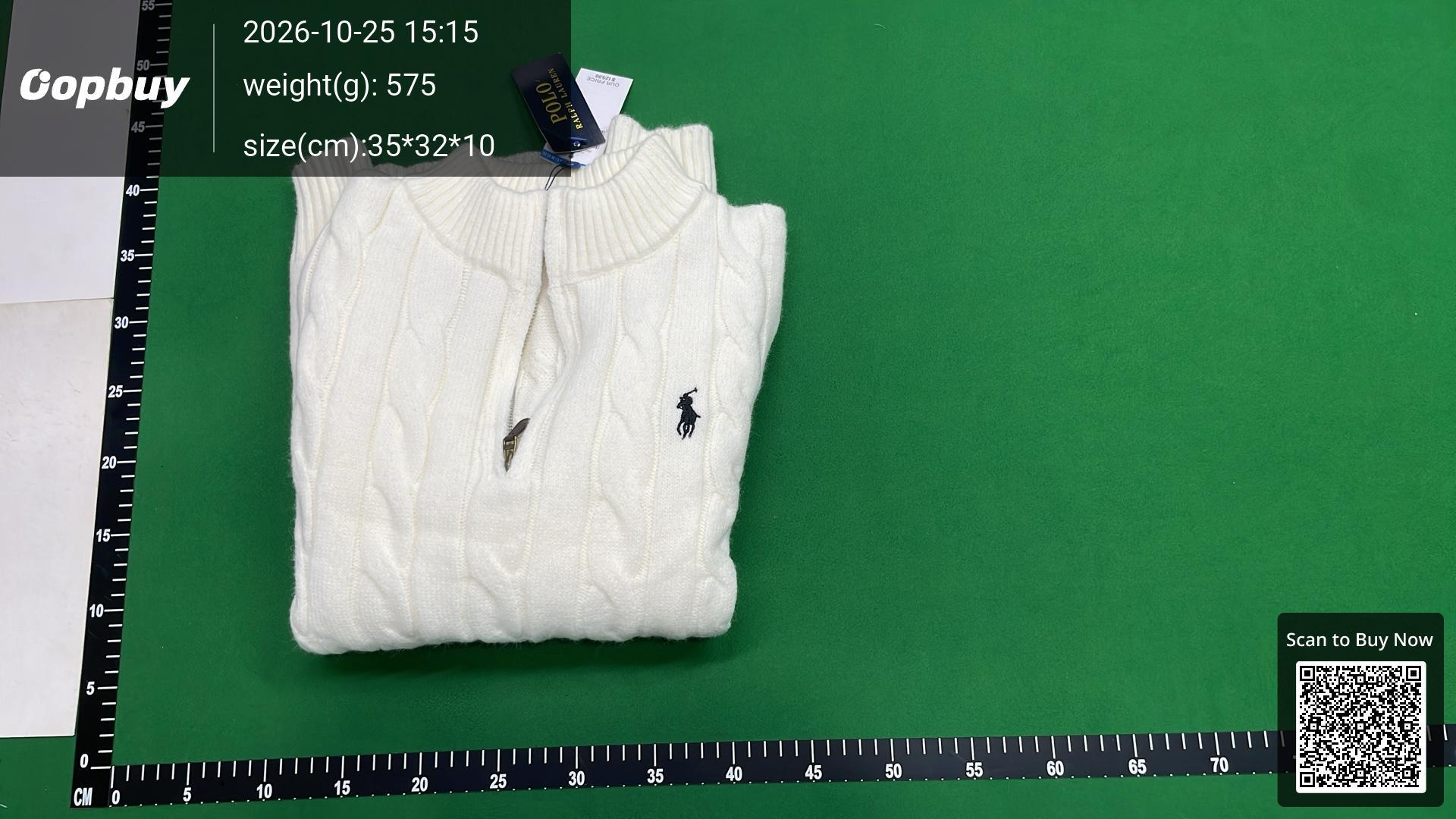 Foto QC 8 de Polo Ralph Lauren Crewneck Sweater Cable Knit Grey