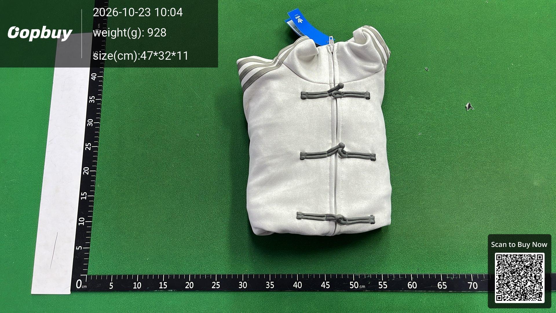 Foto QC 8 de Adidas Year of the Snake Stand Collar Jacket Frog Button Striped White