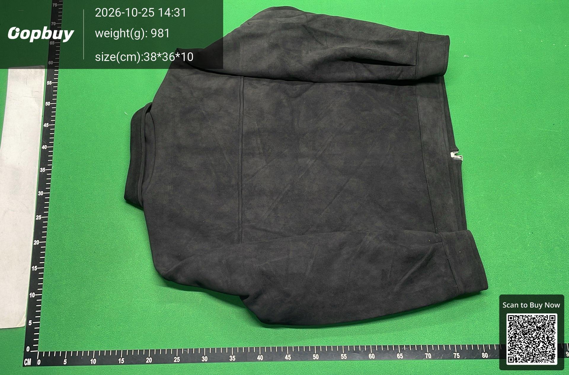 Foto QC 7 de Unbranded Suede Zip Up Jacket Flap Pocket Grey