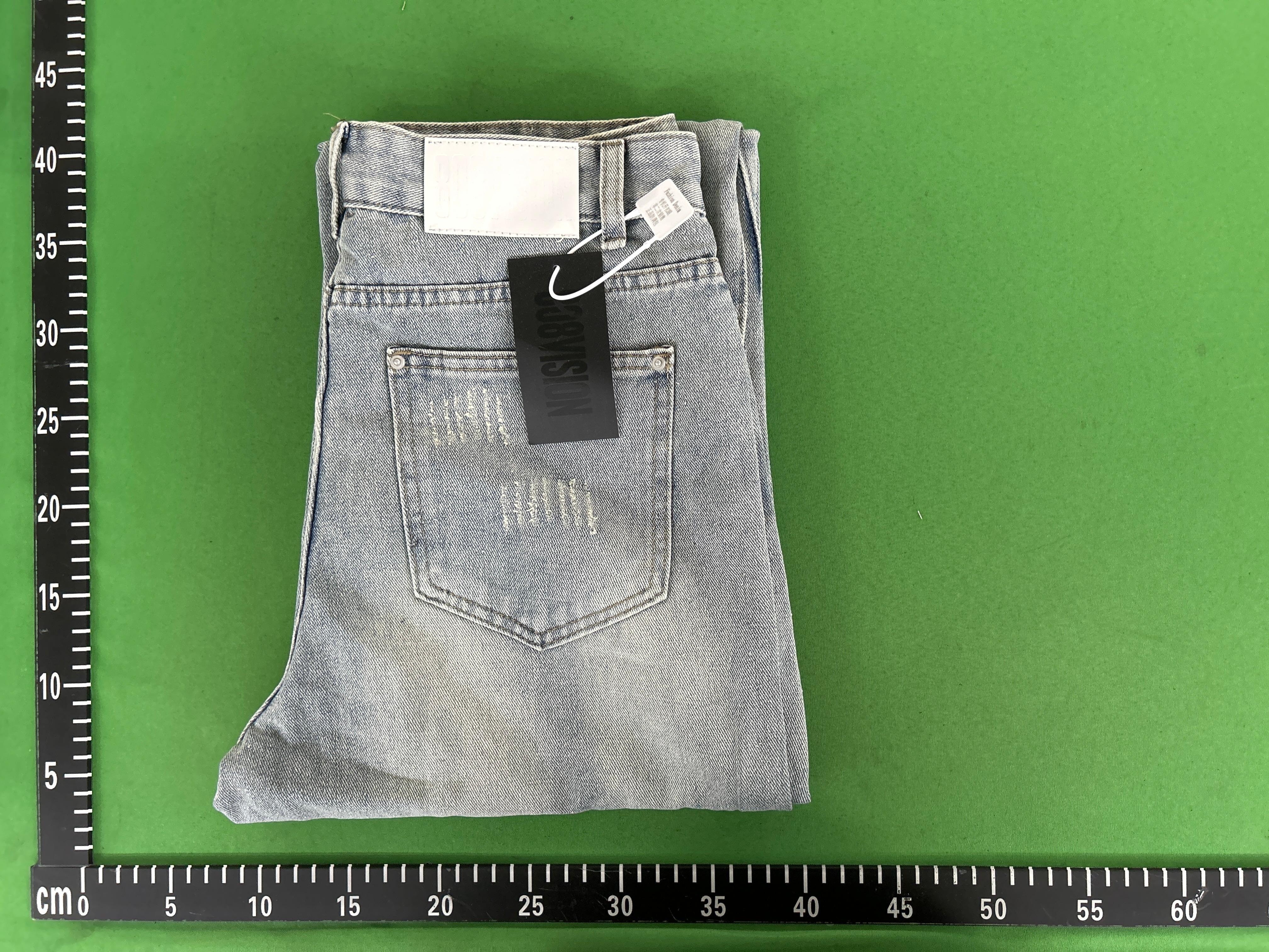 Foto QC 4 de Other Jeans American Retro Washed Distressed Raw Hem Flare Black