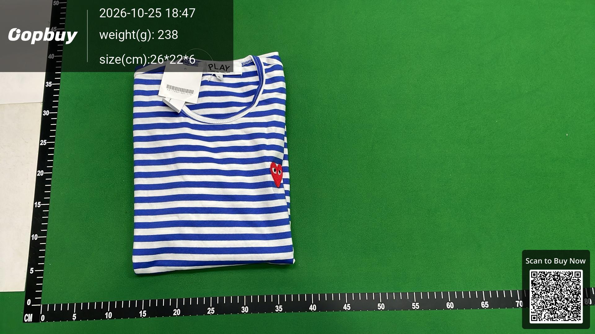 Foto QC 4 de Comme des Garçons Play T-shirt Long Sleeve Red Heart Black