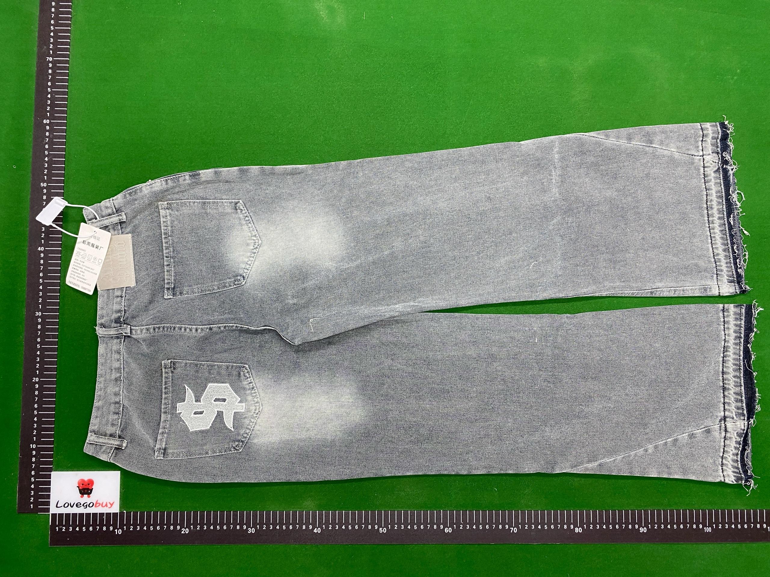 Foto QC 1 de Other Jeans American Retro Washed Distressed Raw Hem Flare Black