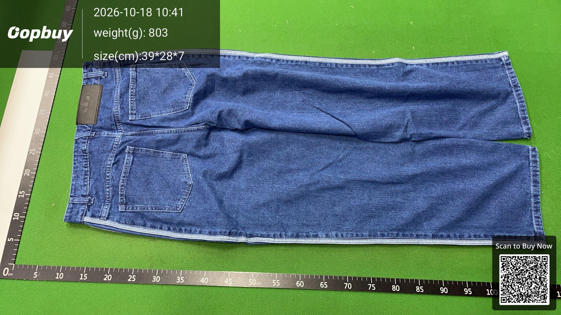 Foto QC 3 de adidas Originals Loose Curved 3-Stripes Jeans Medium Black Denim