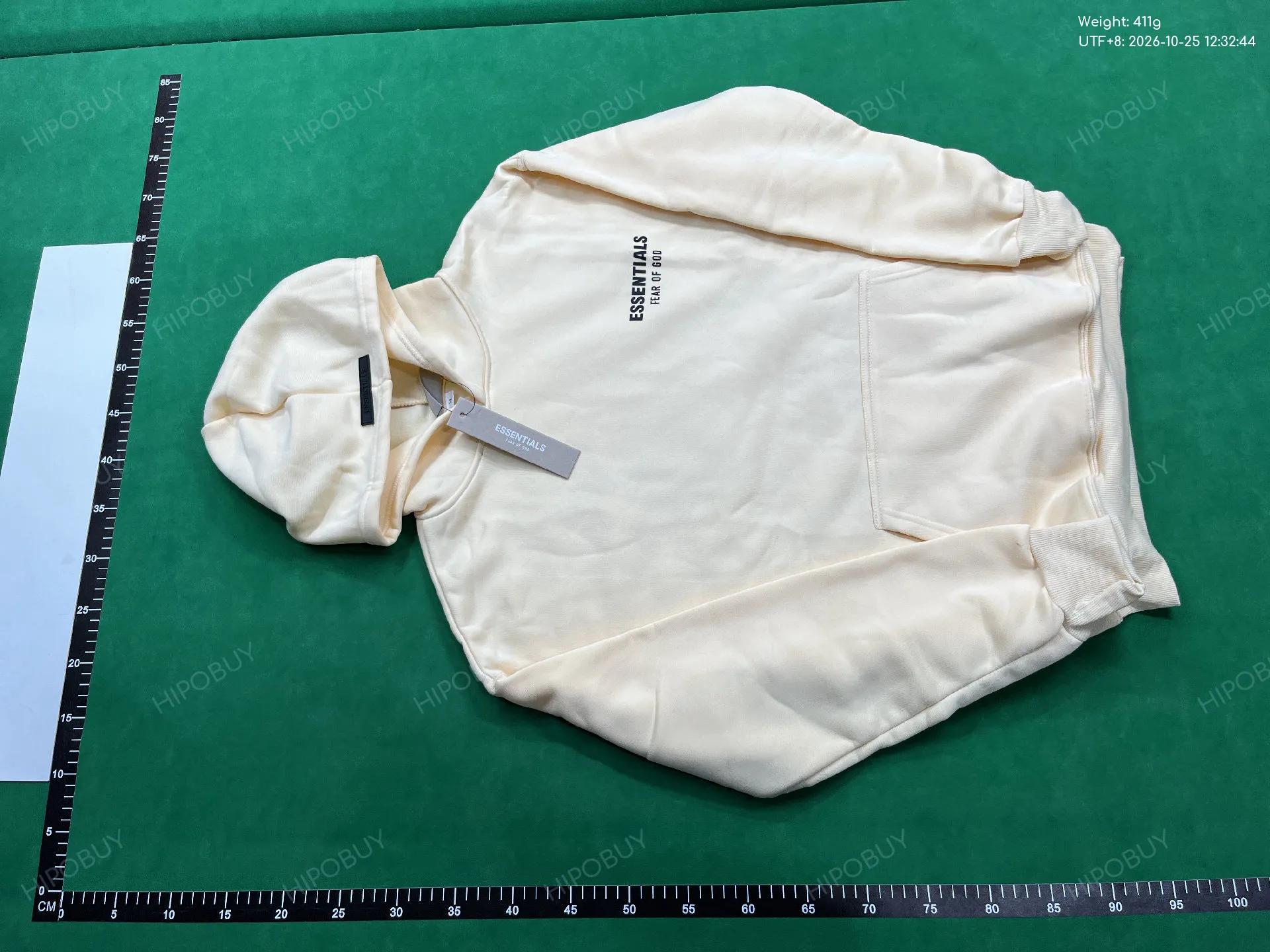 Foto QC 6 de Fear of God Essentials Hoodie Back Logo Grey
