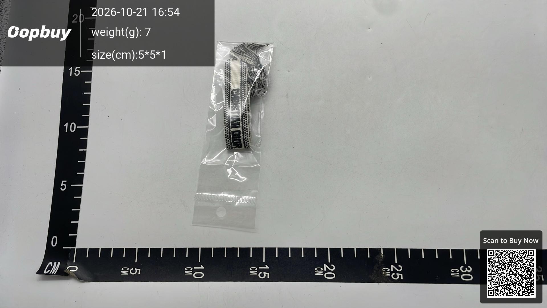Foto QC 6 de Dior J'Adior Bracelet Woven Cotton Black White