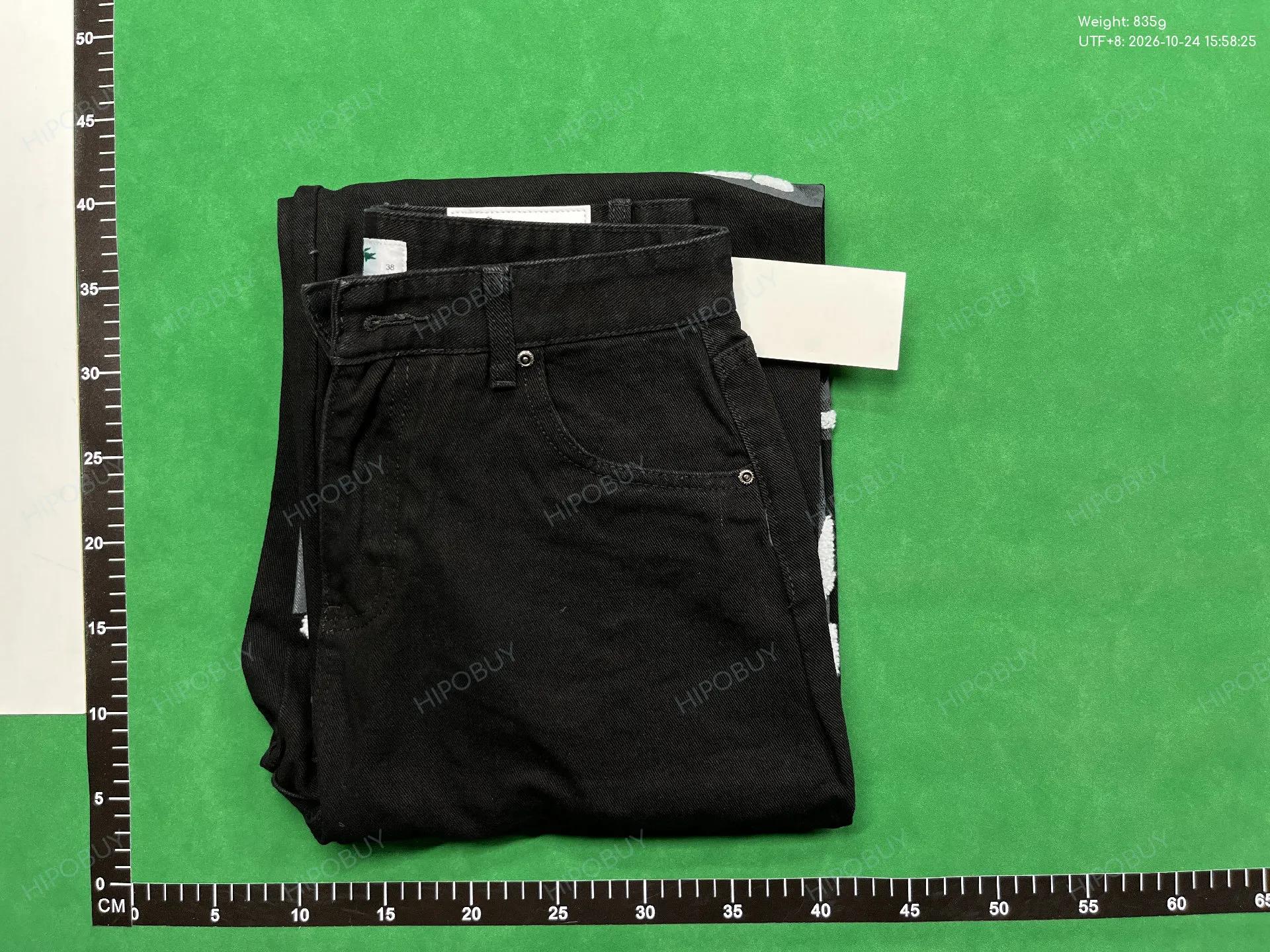 Foto QC 8 de Lacoste Jeans Crocodile Motif Wide Leg Blue