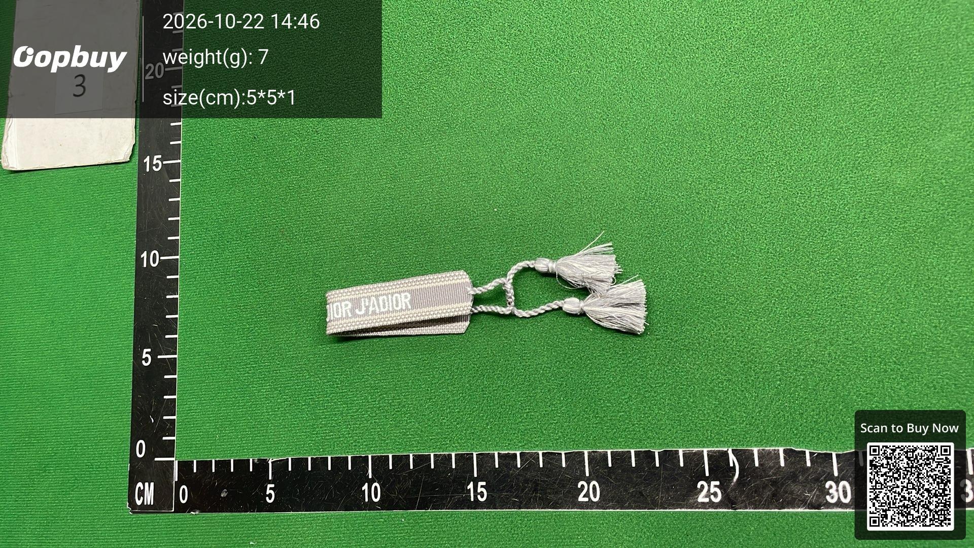 Foto QC 1 de Dior J'Adior Bracelet Woven Cotton Black White