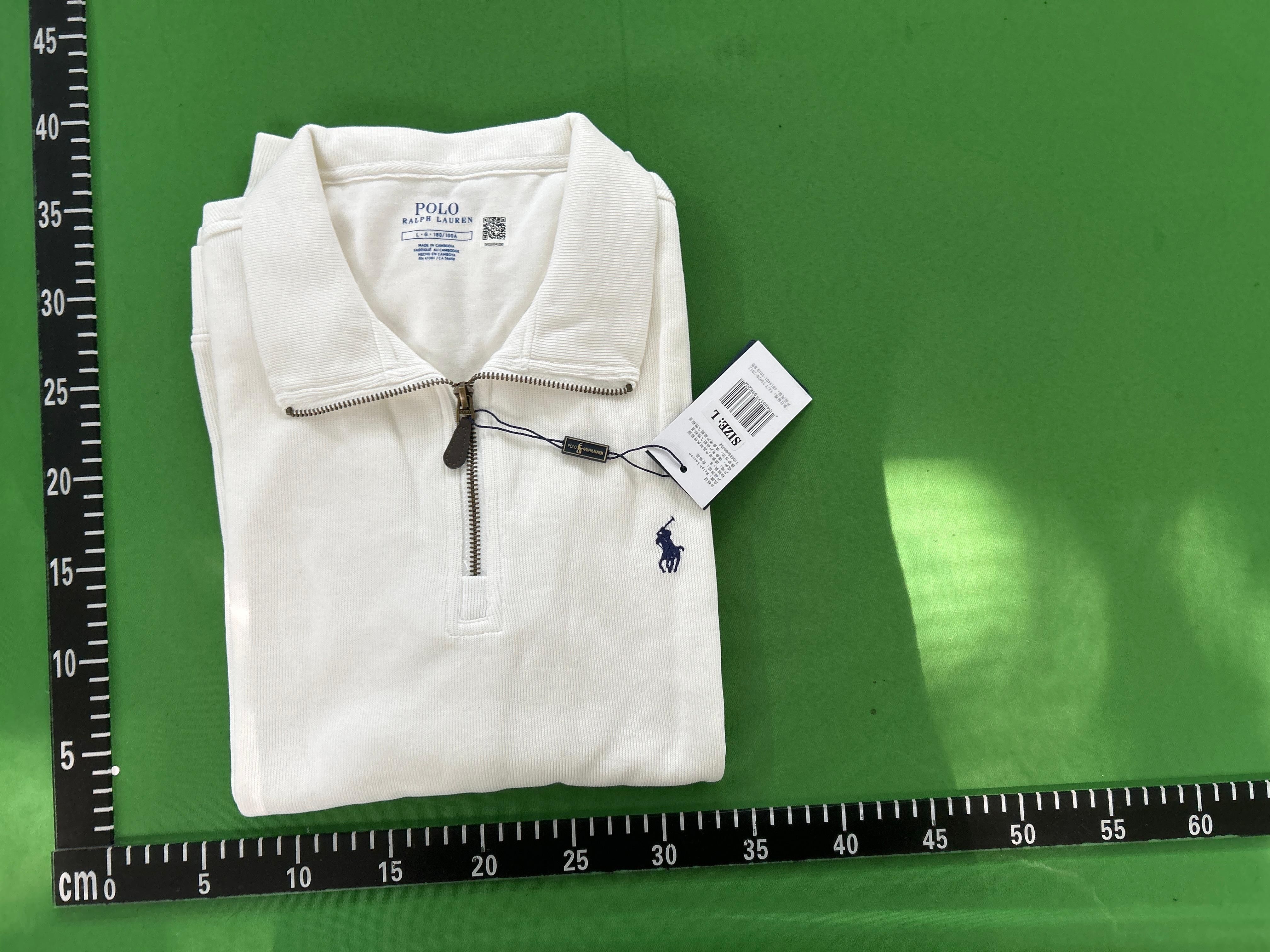 Foto QC 1 de Polo Ralph Lauren Zip Sweater Cotton Quarter-Zip Cream