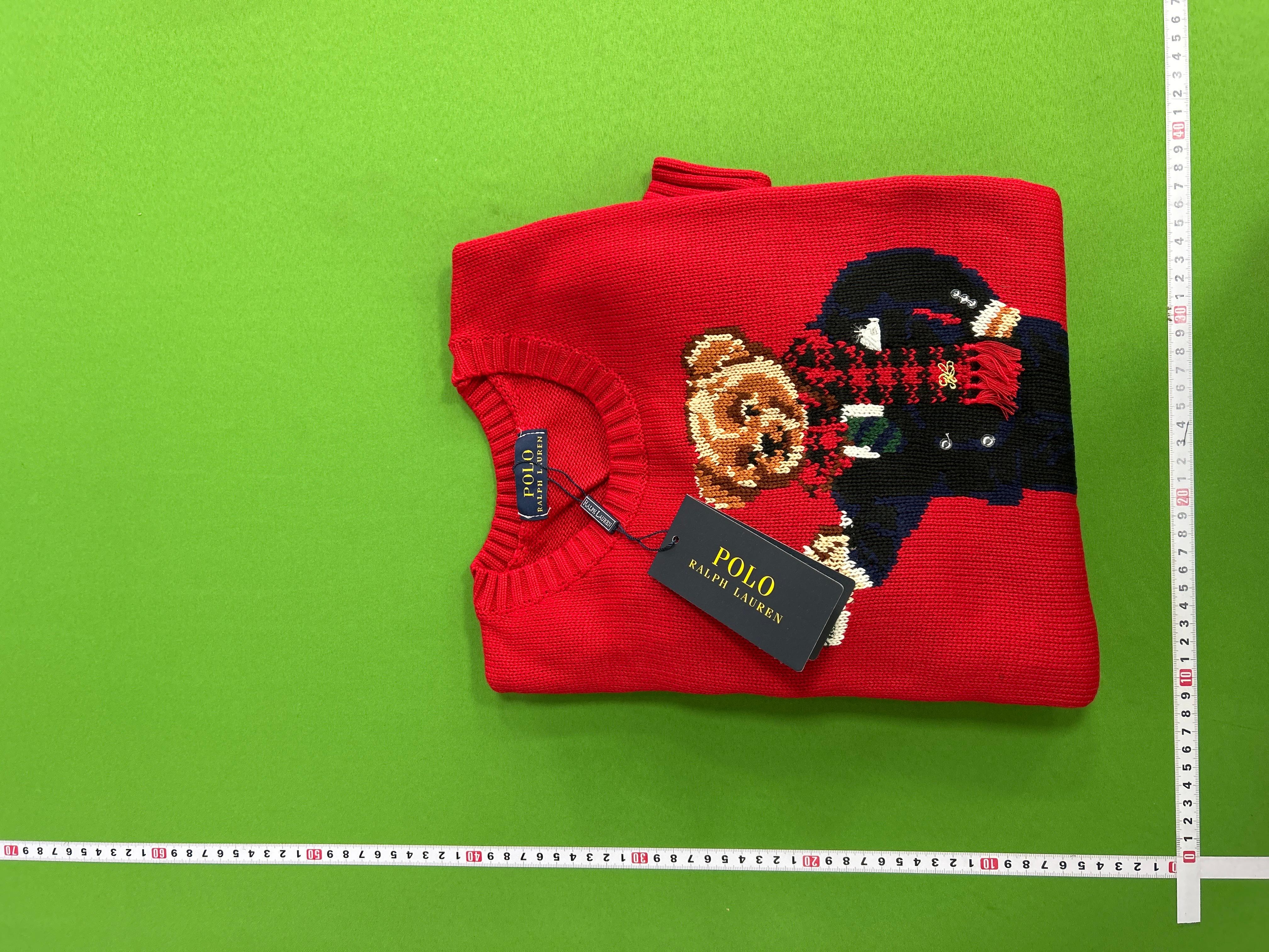 Foto QC 1 de Polo Ralph Lauren Polo Bear Crewneck Sweater Wool Blend Brown
