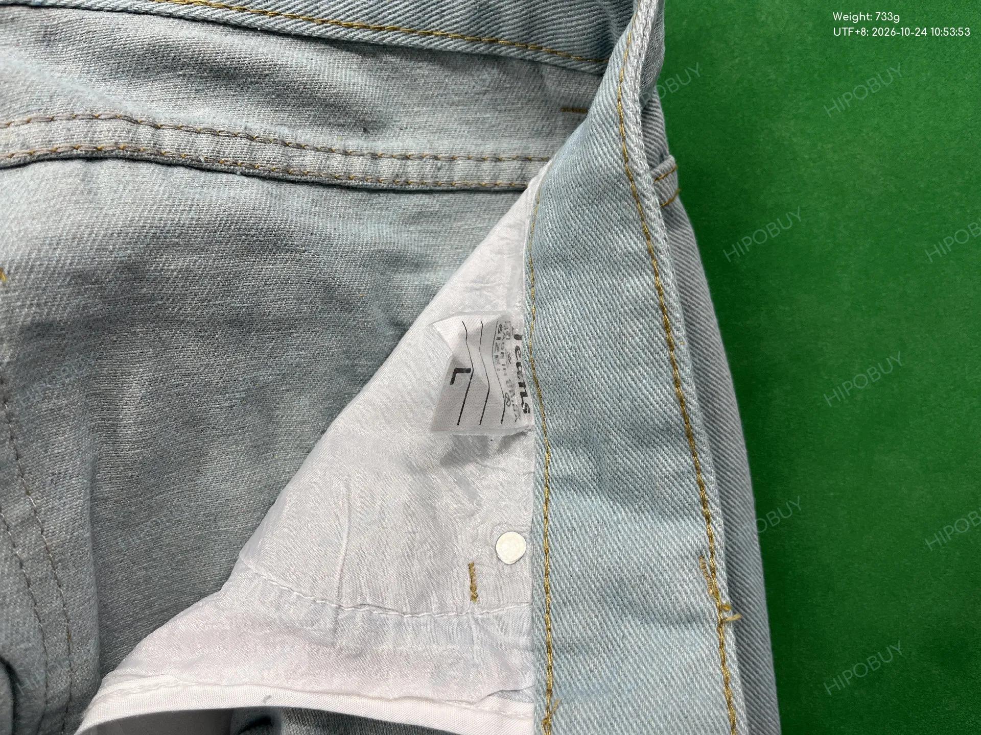 Foto QC 1 de Lacoste Jeans Crocodile Motif Wide Leg Blue