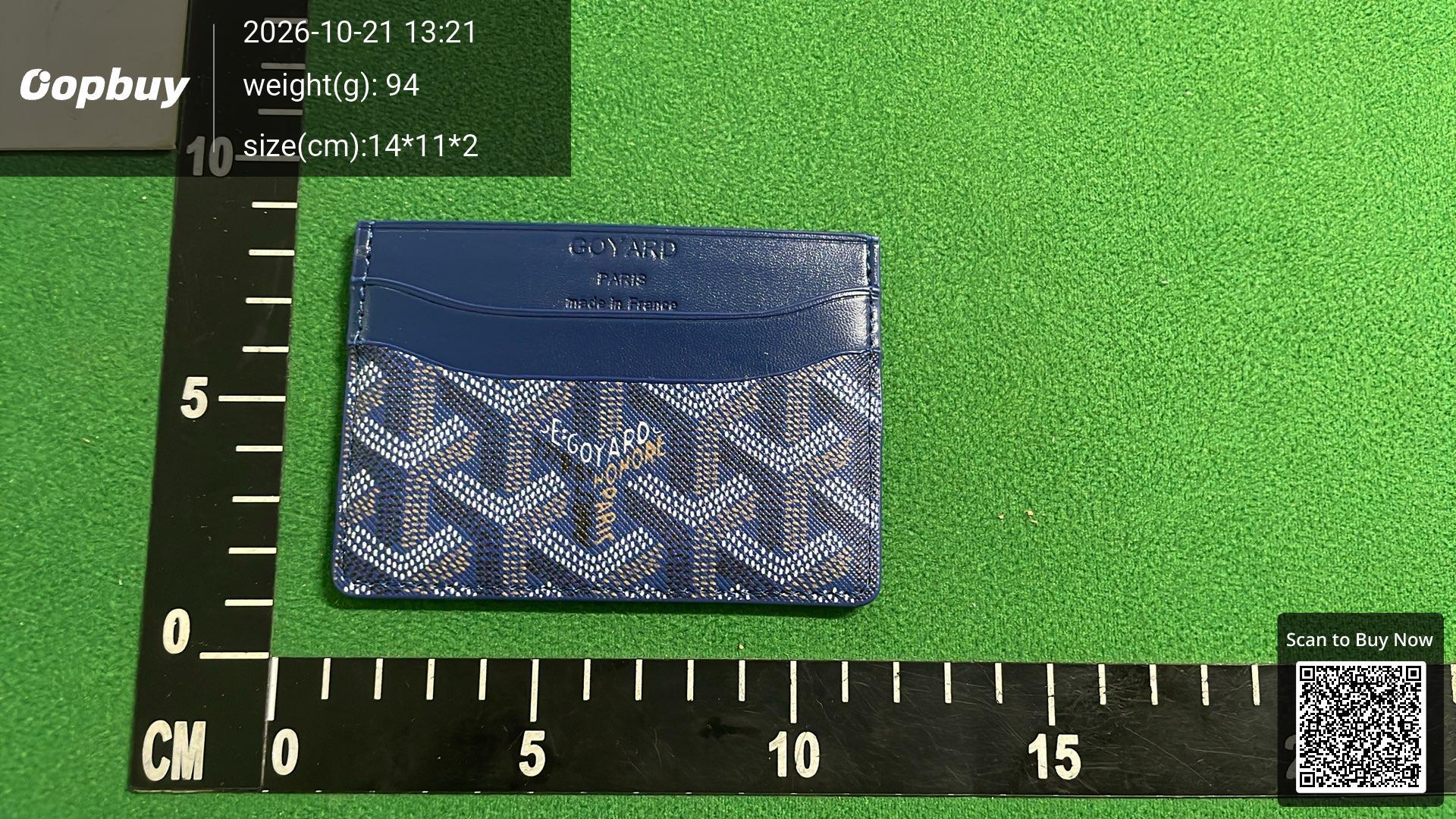 Foto QC 4 de Goyard Saint Sulpice Card Holder Goyardine Black