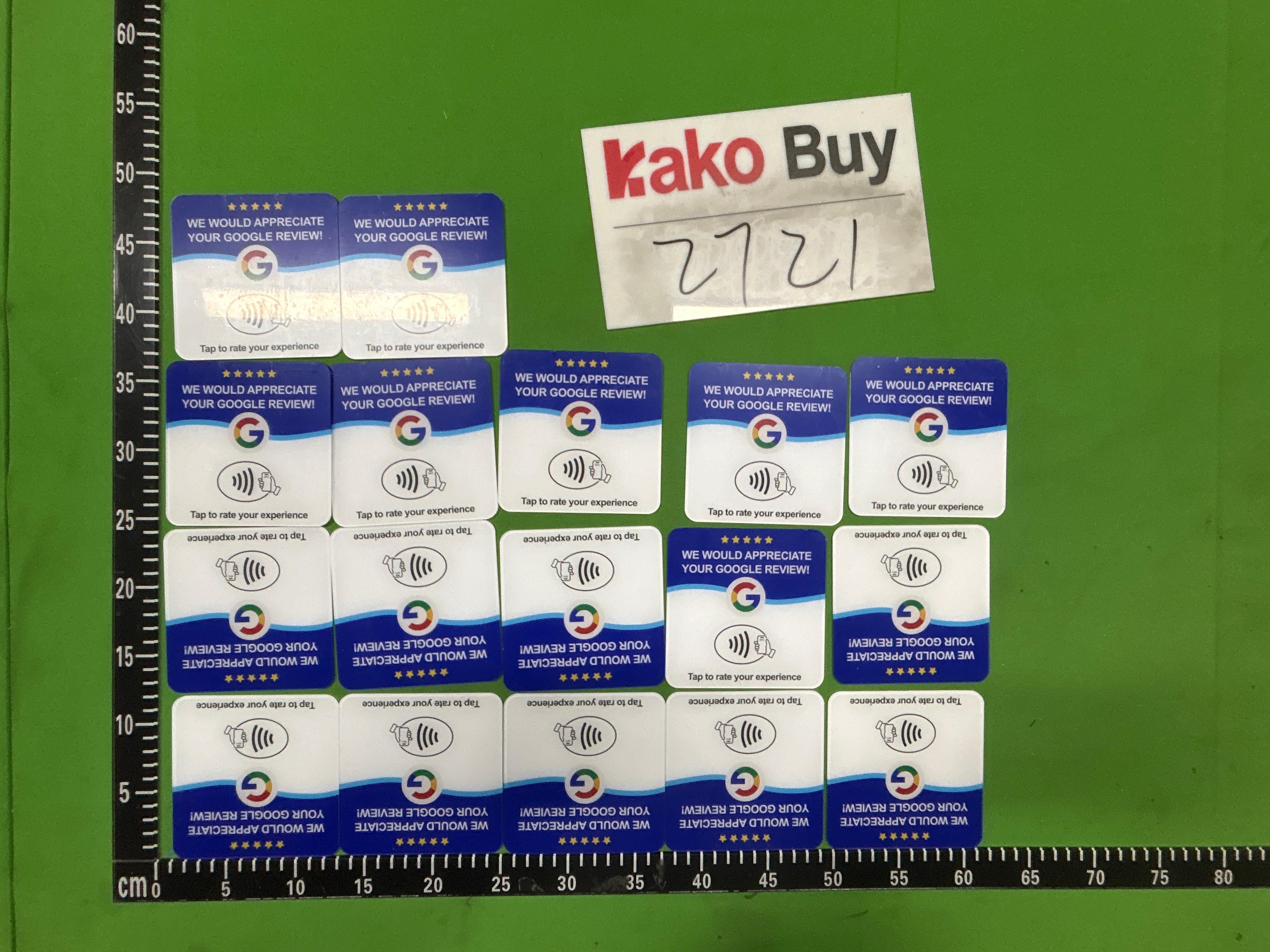 Foto QC 5 de Other Google Review NFC Acrylic Table Sign Blue/White