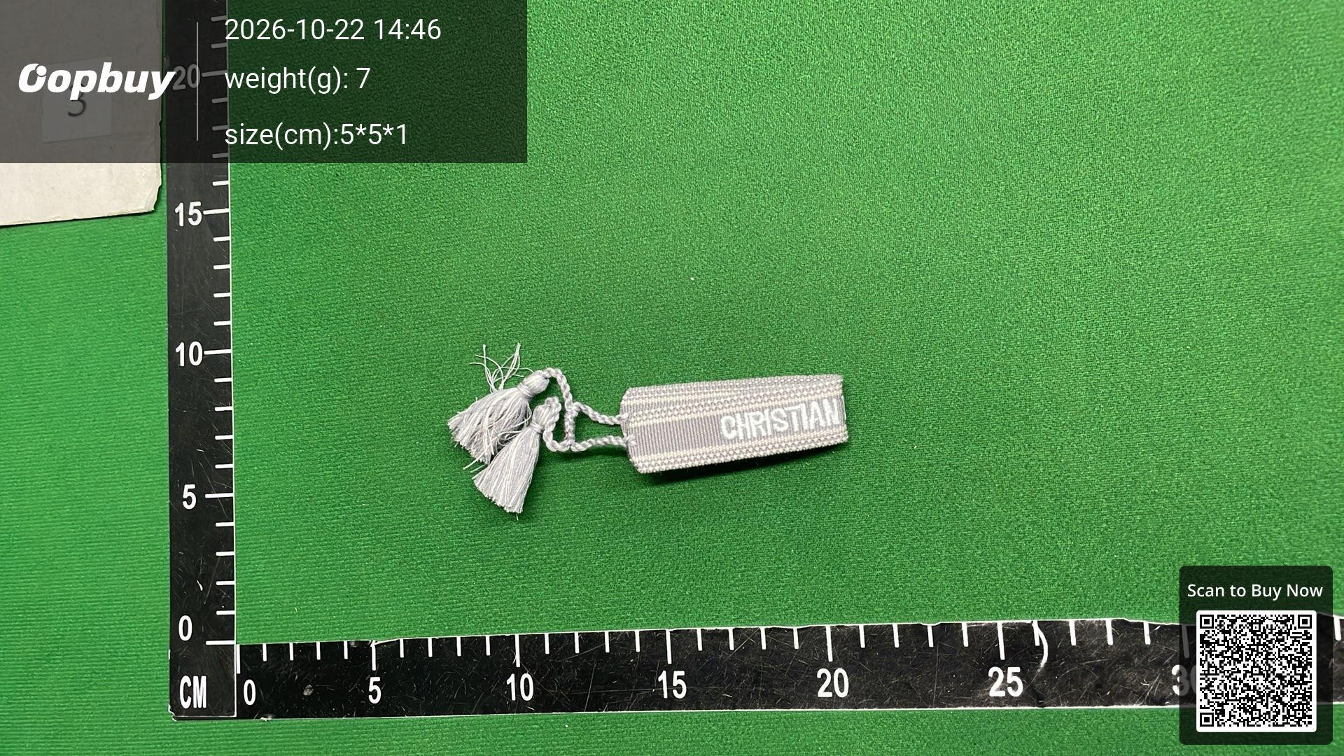 Foto QC 2 de Dior J'Adior Bracelet Woven Cotton Black White