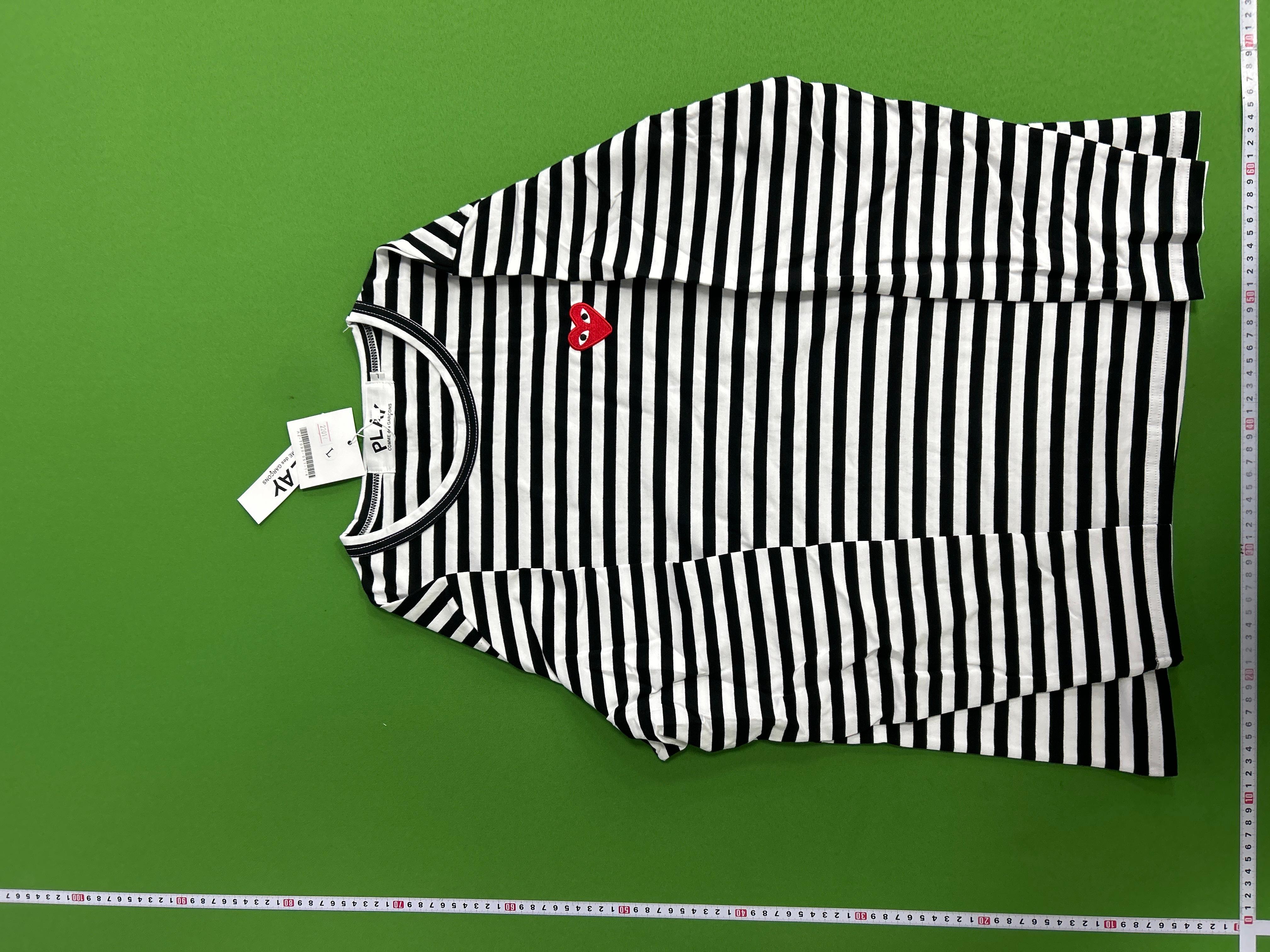 Foto QC 3 de Comme des Garçons Play Double Heart T-shirt White