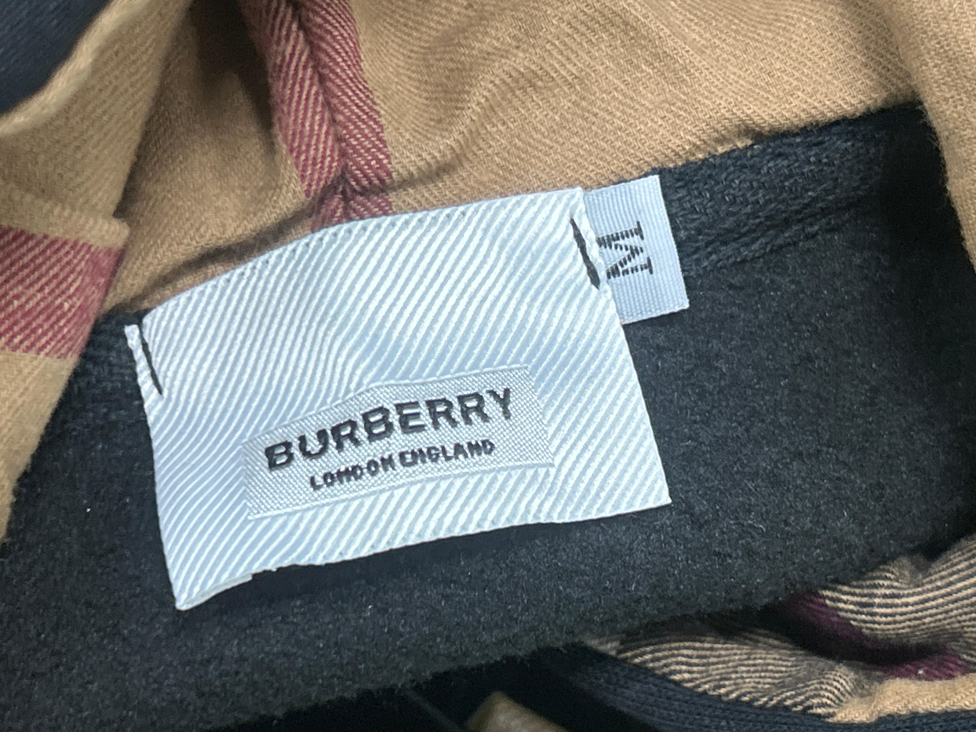 Foto QC 4 de Burberry Hoodie Vintage Check Lined Zip Up Black