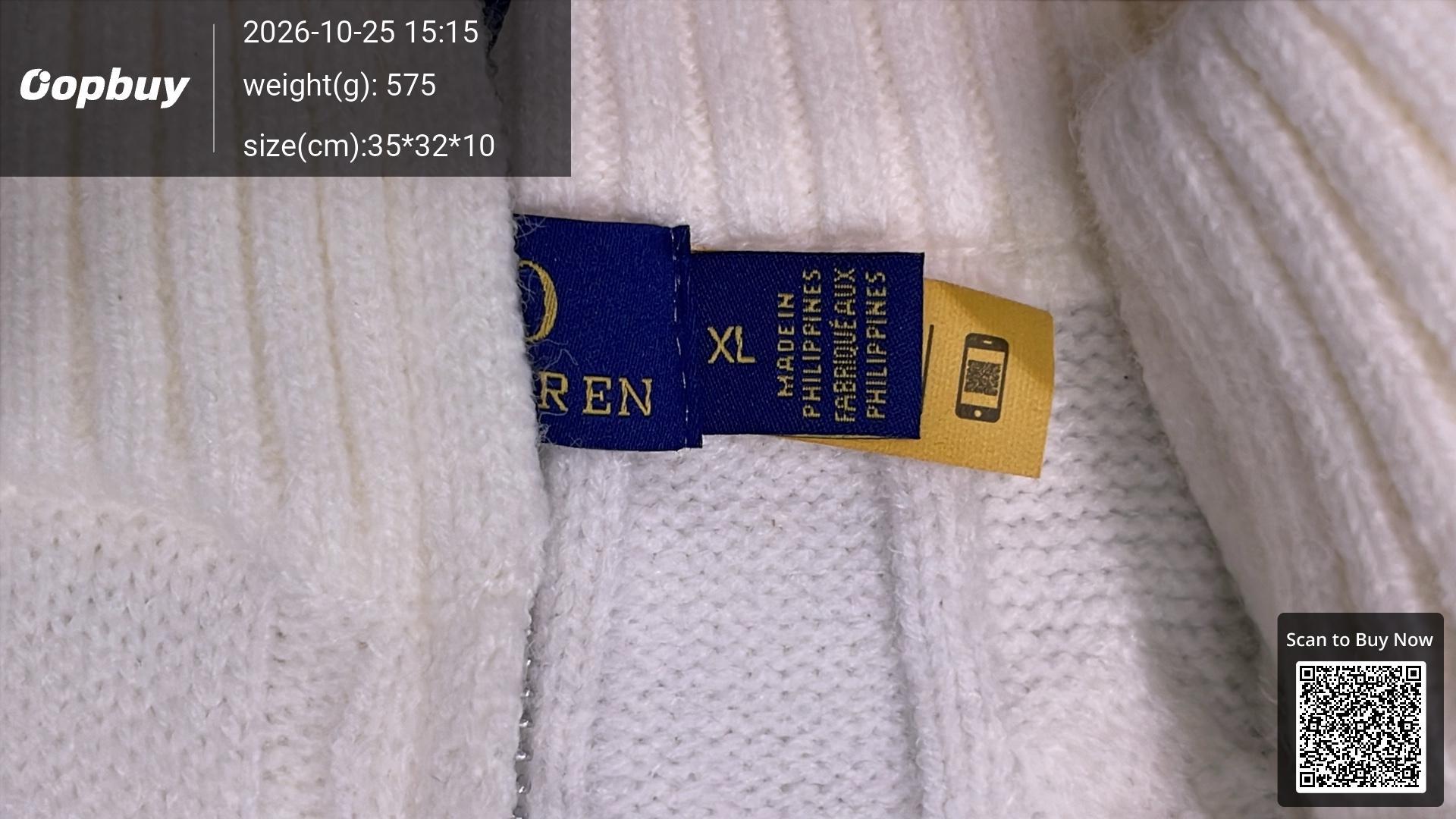 Foto QC 5 de Polo Ralph Lauren Crewneck Sweater Cable Knit Grey