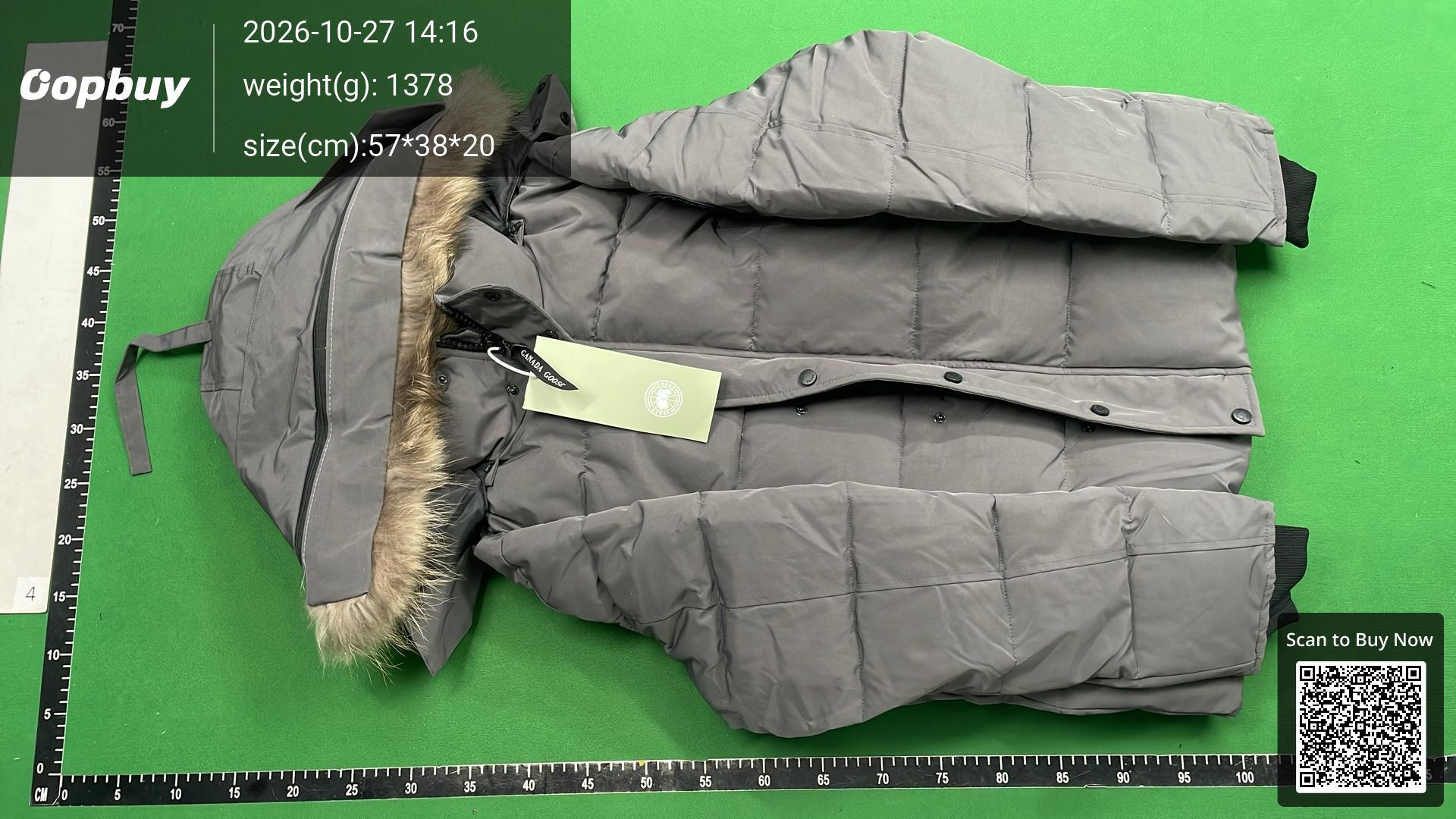 Foto QC 6 de Canada Goose Parka Jacket Hooded Fur Trim Black
