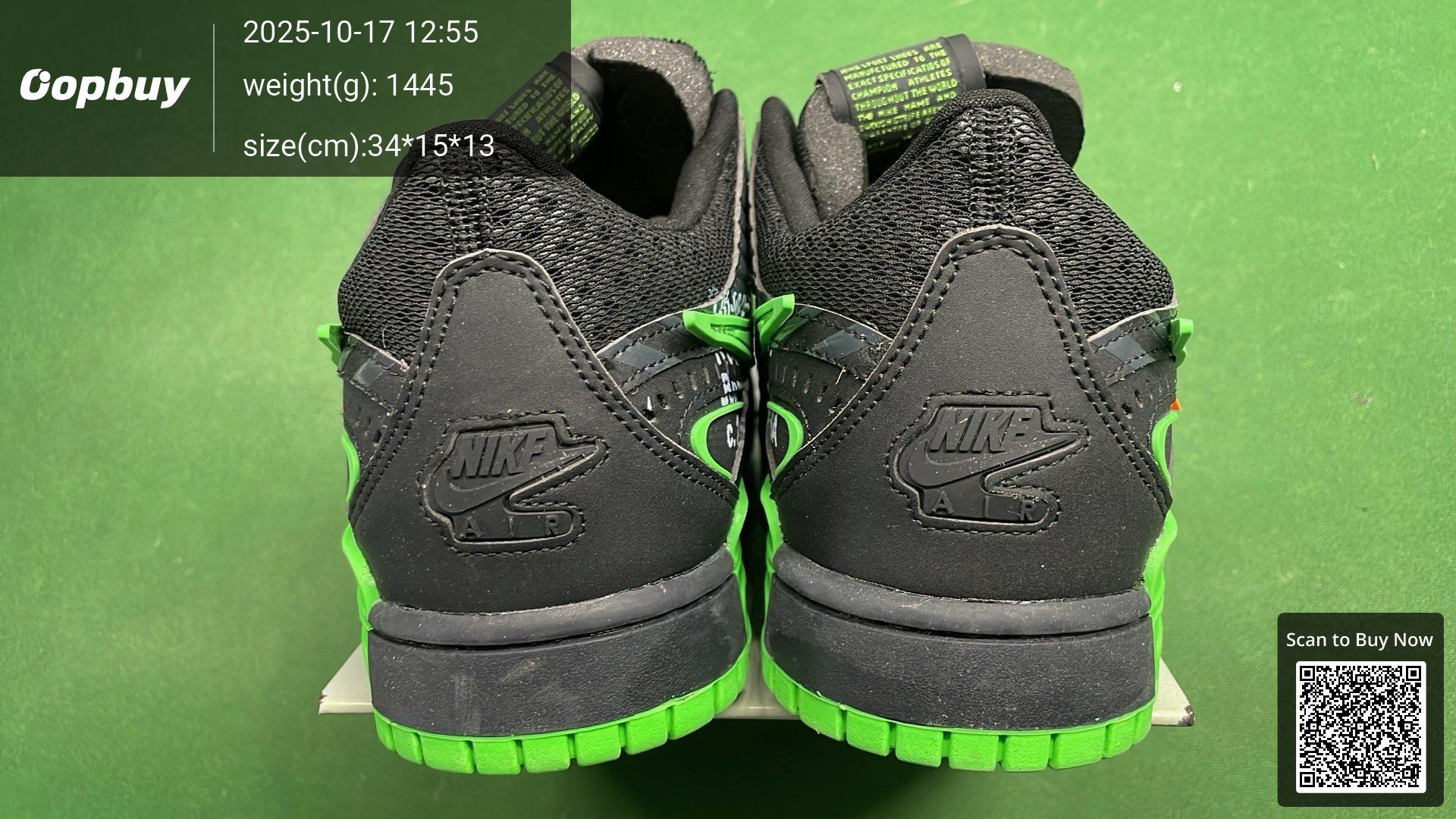 Foto QC 3 de Nike Air Rubber Dunk Low Off-White Green Strike CU6015-001