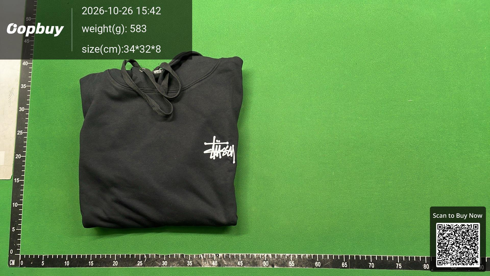 Foto QC 7 de Stussy Hoodie Basic Stock Logo Black