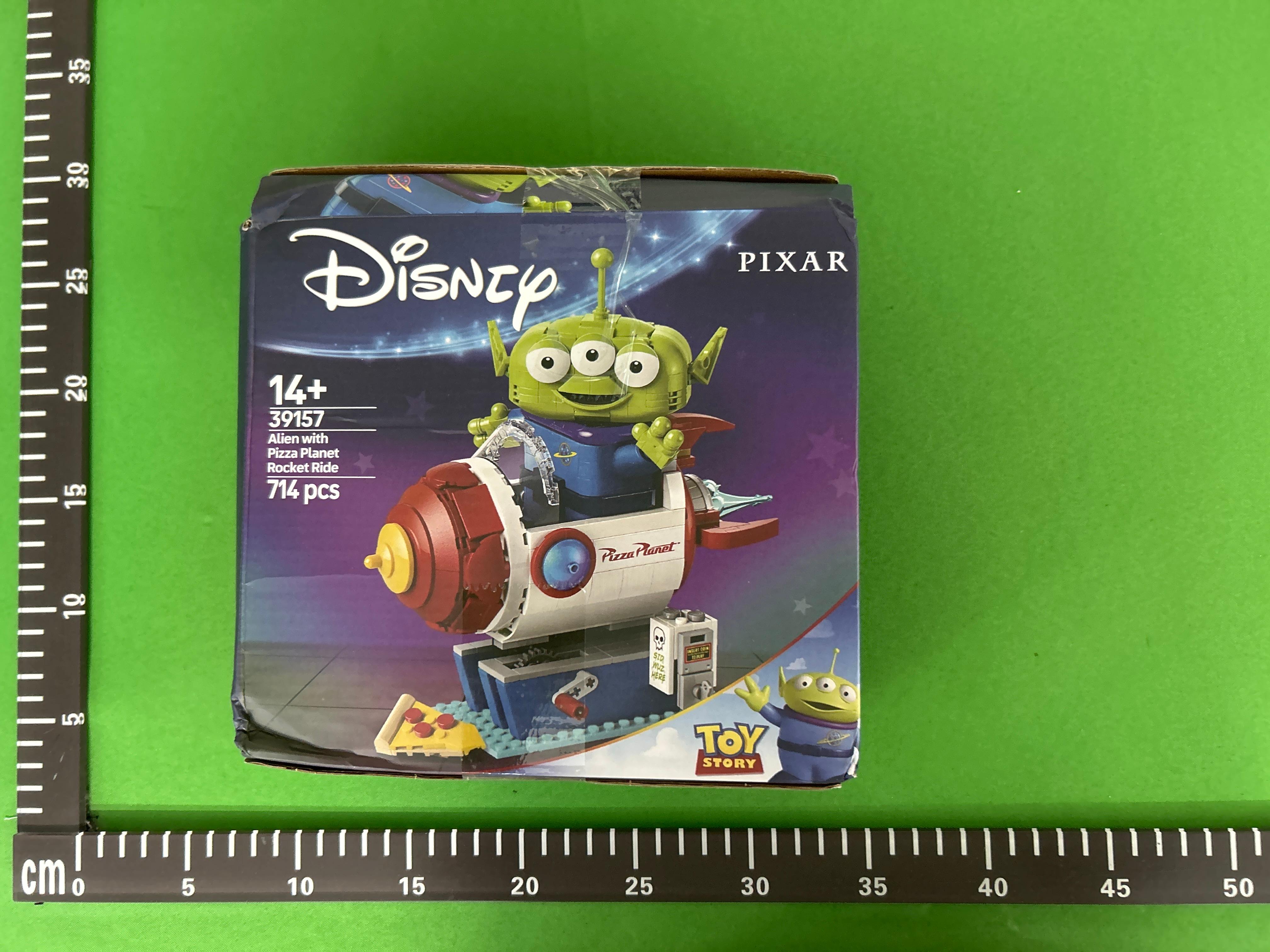 Foto QC 1 de Disney Toy Story Alien Pizza Planet Rocket Ride Building Block Set
