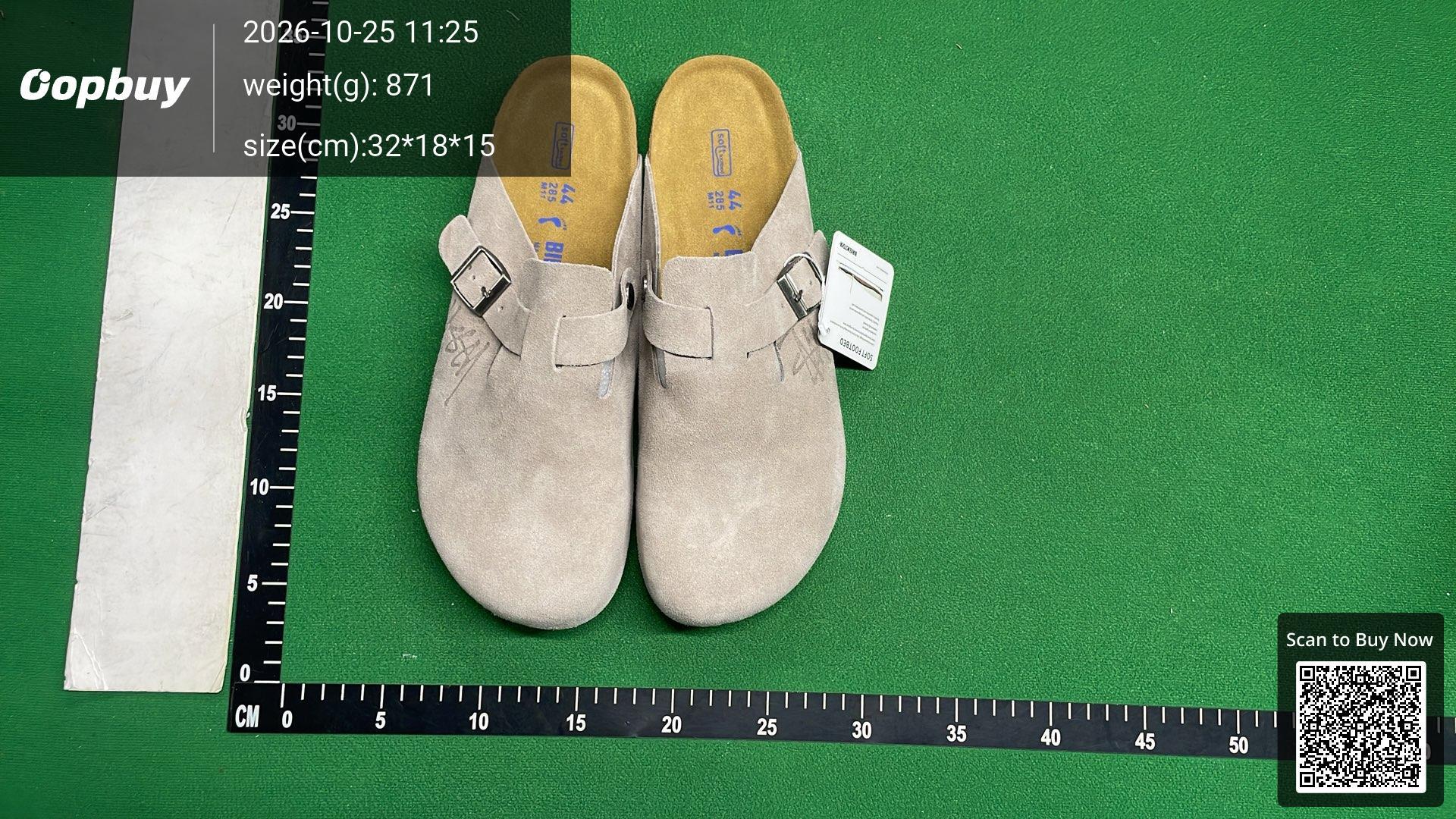 Foto QC 5 de Birkenstock Boston Pink Suede Soft Footbed Chrome Hearts Cross
