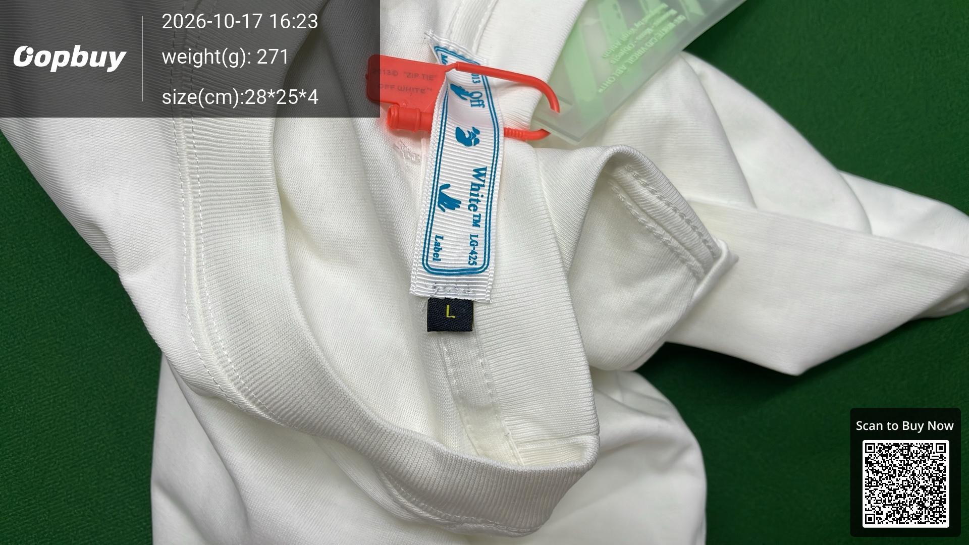Foto QC 5 de Off-White T-shirt Spray Paint Arrows "99" Black Pink