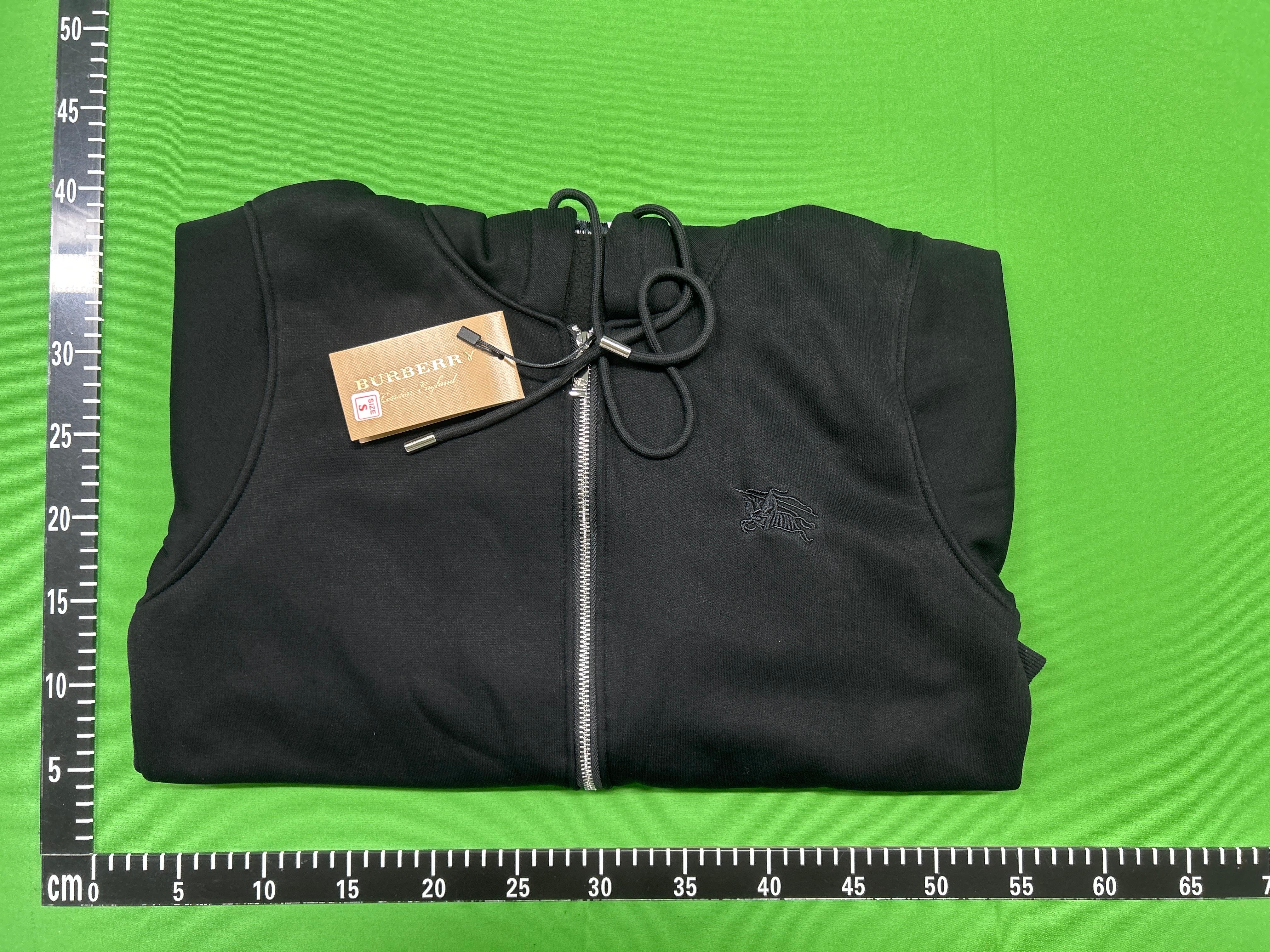 Foto QC 8 de Burberry Hoodie Vintage Check Lined Zip Up Black