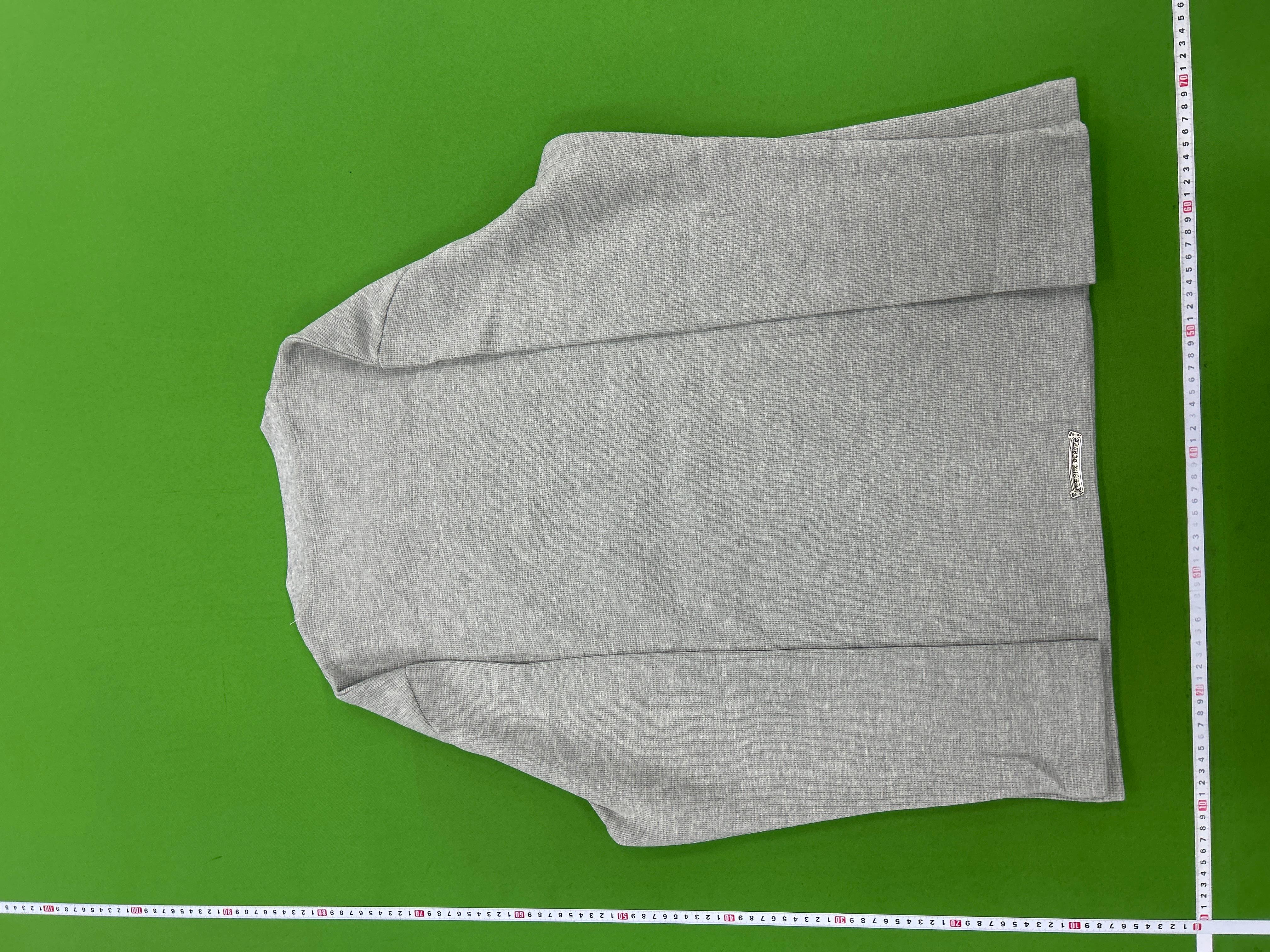 Foto QC 8 de Chrome Hearts Crewneck Sweater Leather Cross Patch Grey