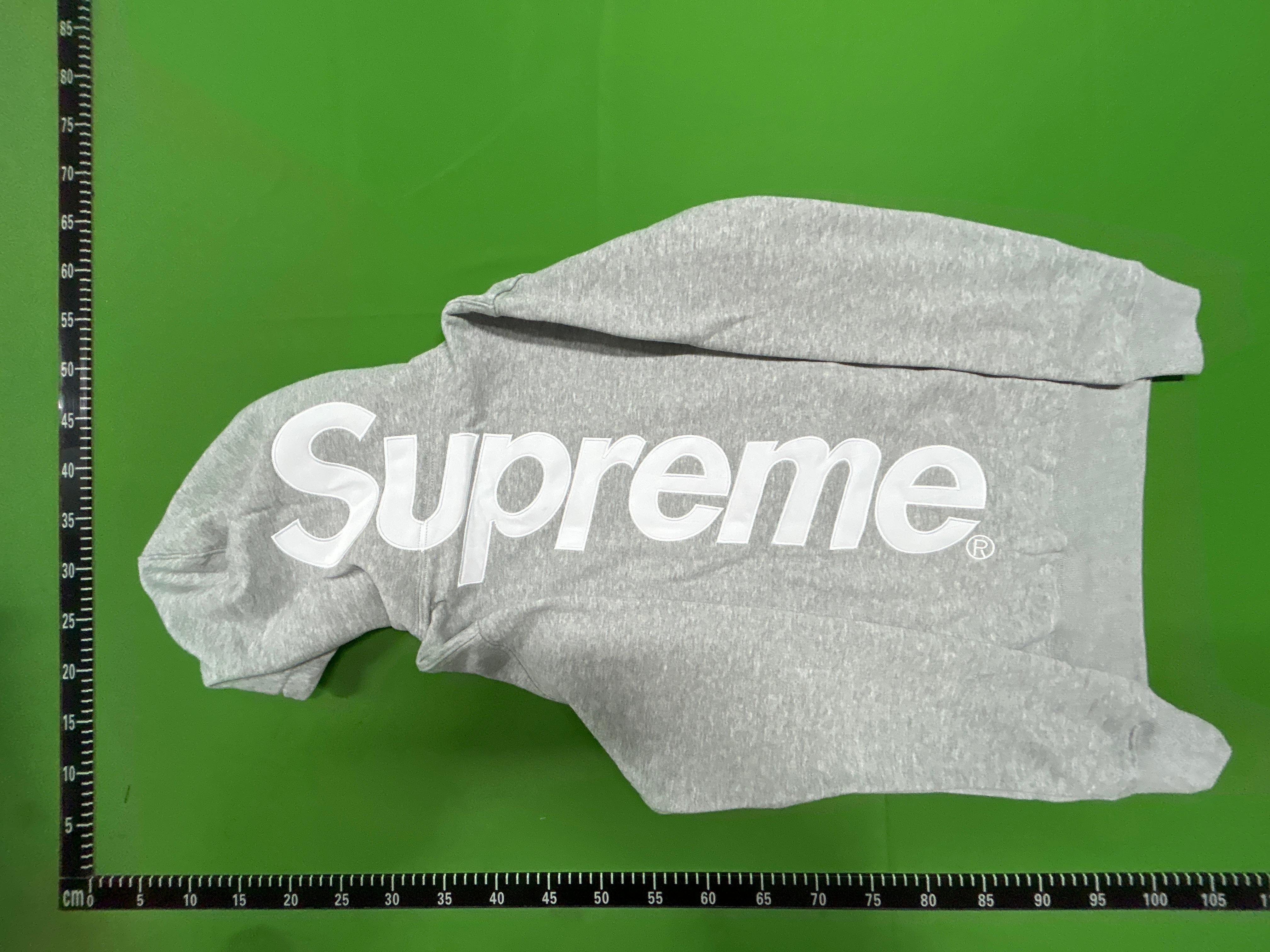 Foto QC 8 de Supreme Satin Applique Hooded Sweater Brown