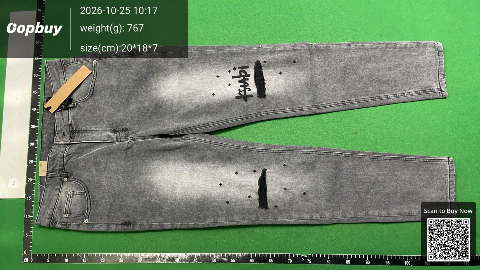 Foto QC 6 de Ksubi Jeans Distressed Straight Light Blue