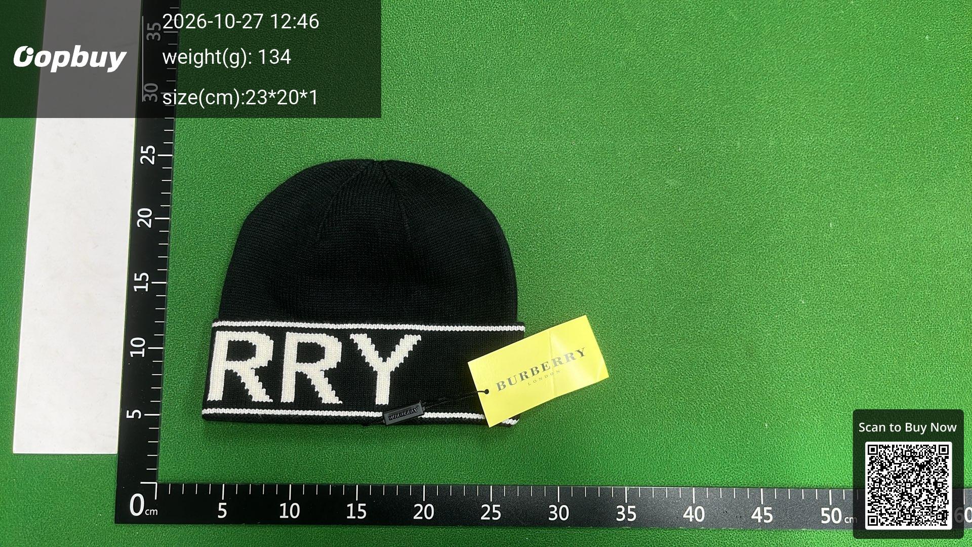 Foto QC 6 de Burberry Logo Beanie Camel