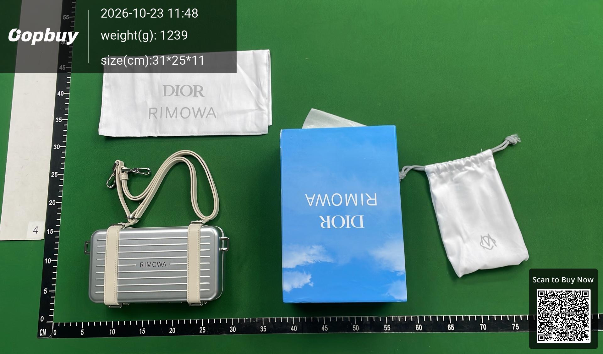 Foto QC 3 de Dior x Rimowa Personal Clutch Silver Aluminum