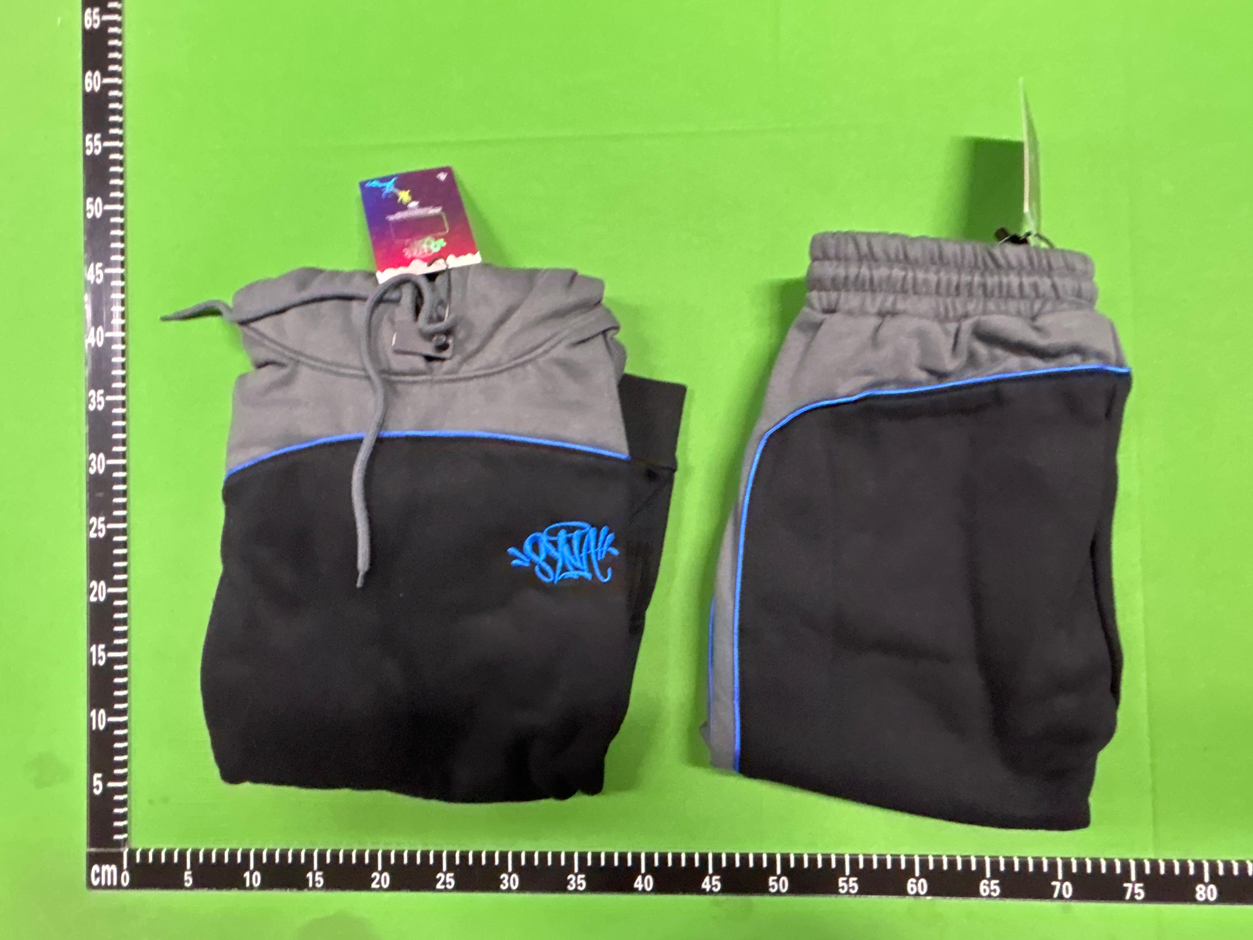 Foto QC 5 de Syna World Sweat Shorts Panelled Black Grey Blue