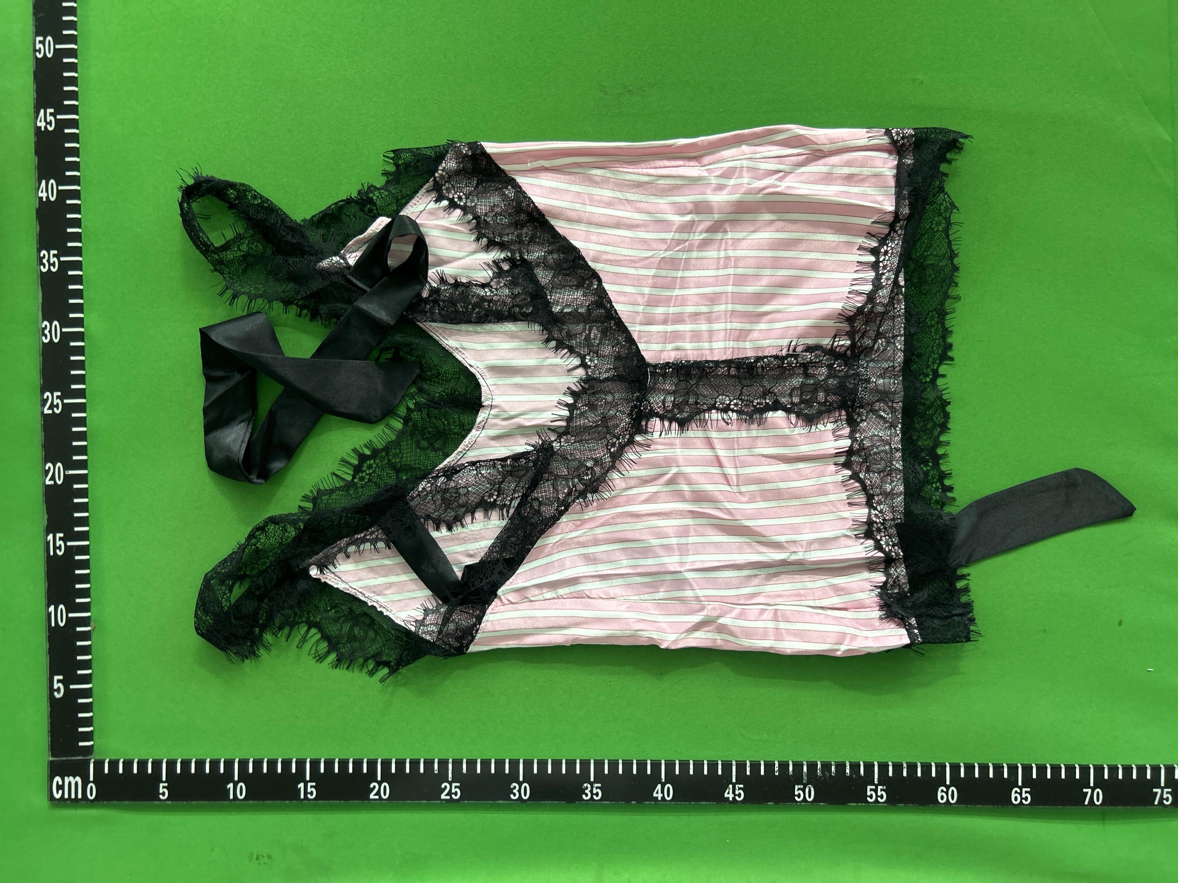 Foto QC 6 de Other Underwear Ice Silk Robe Pink Stripe