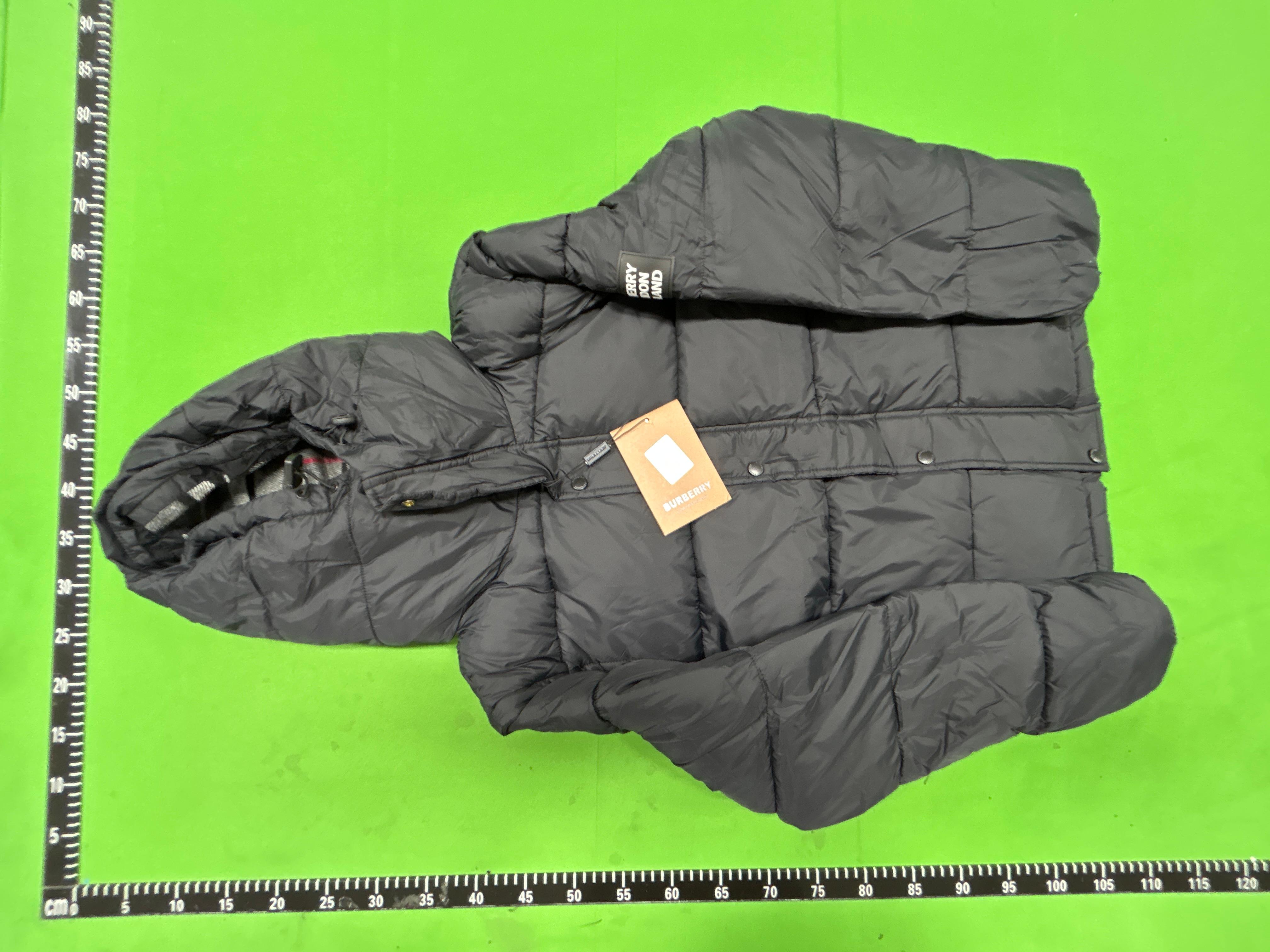 Foto QC 8 de Other Puffer Jacket Detachable Sleeves Hooded Plaid Lining Black